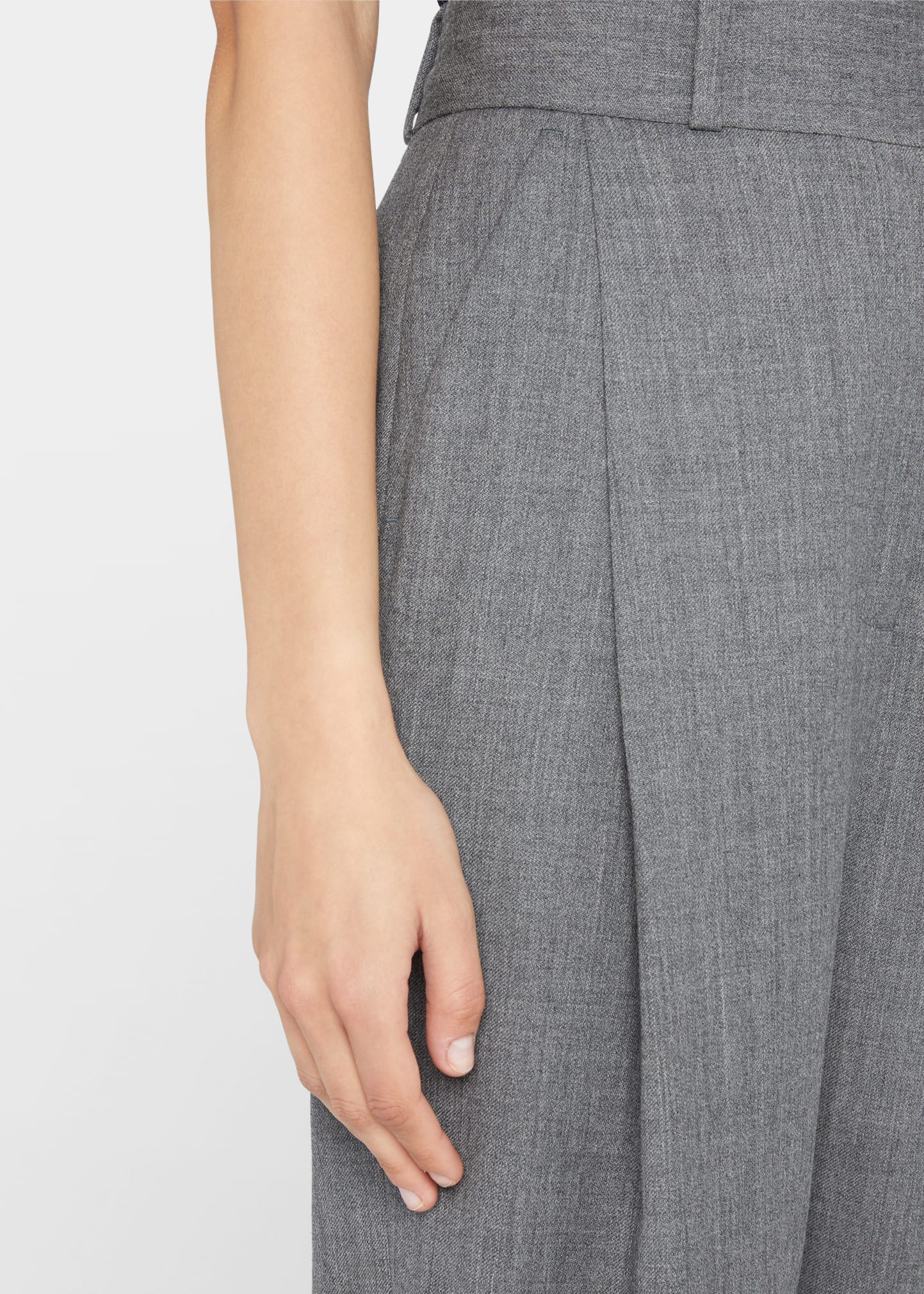 Toteme Deep Pleat Wool Loose Trousers - Bergdorf Goodman