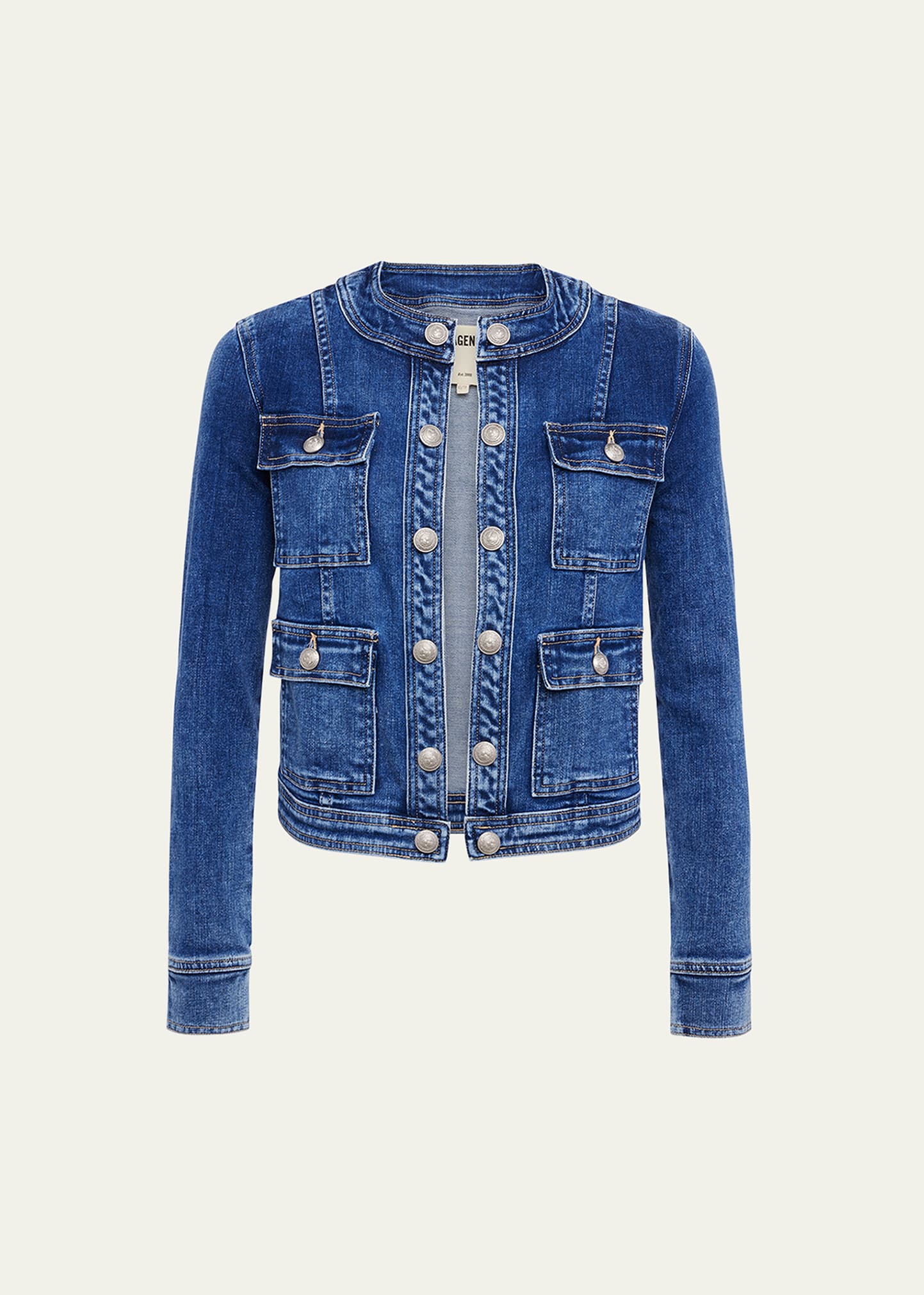 kudos 19ss Line Denim Jacket-