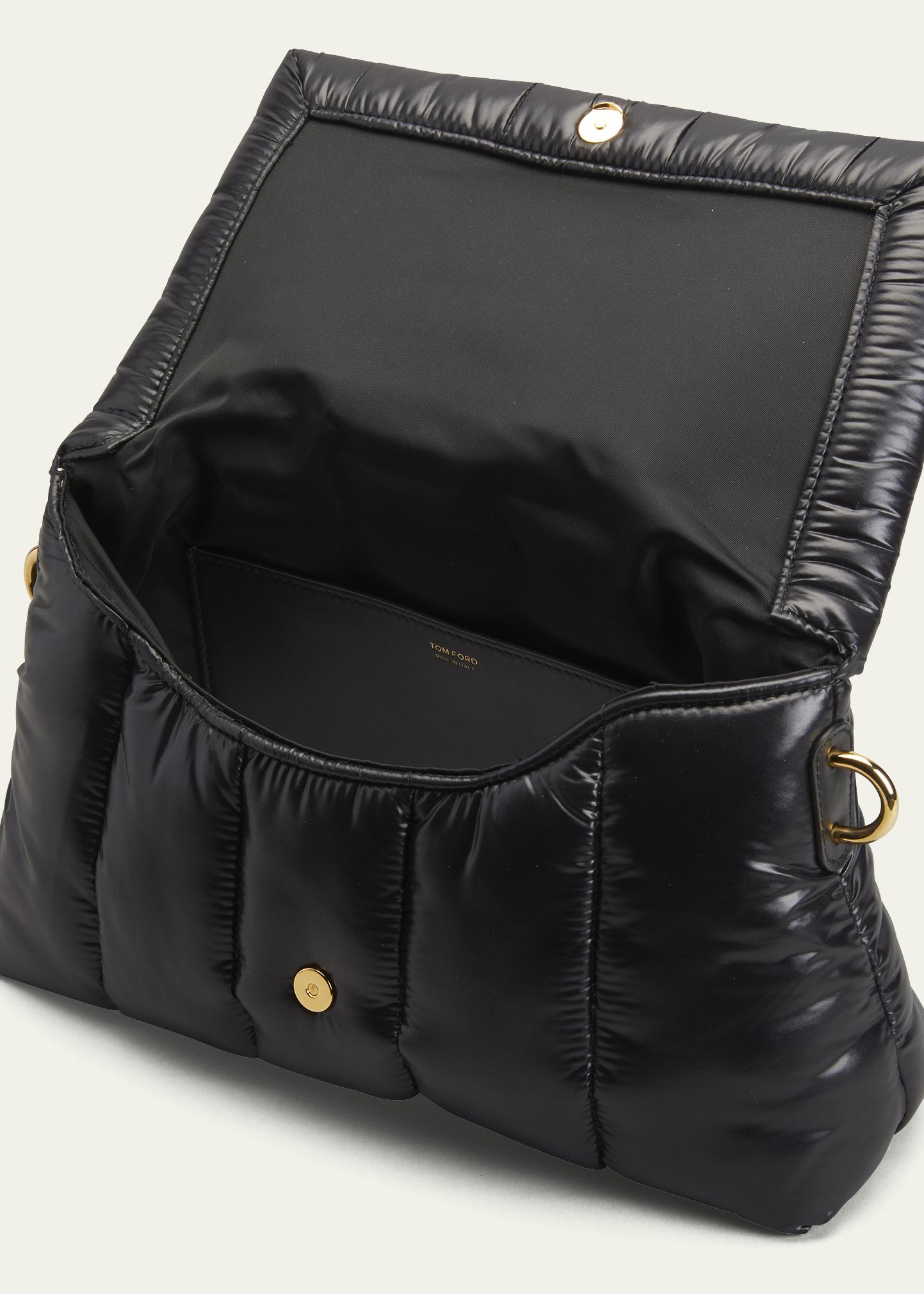 TOM FORD Medium Label Quilted Nylon Crossbody Bag - Bergdorf Goodman
