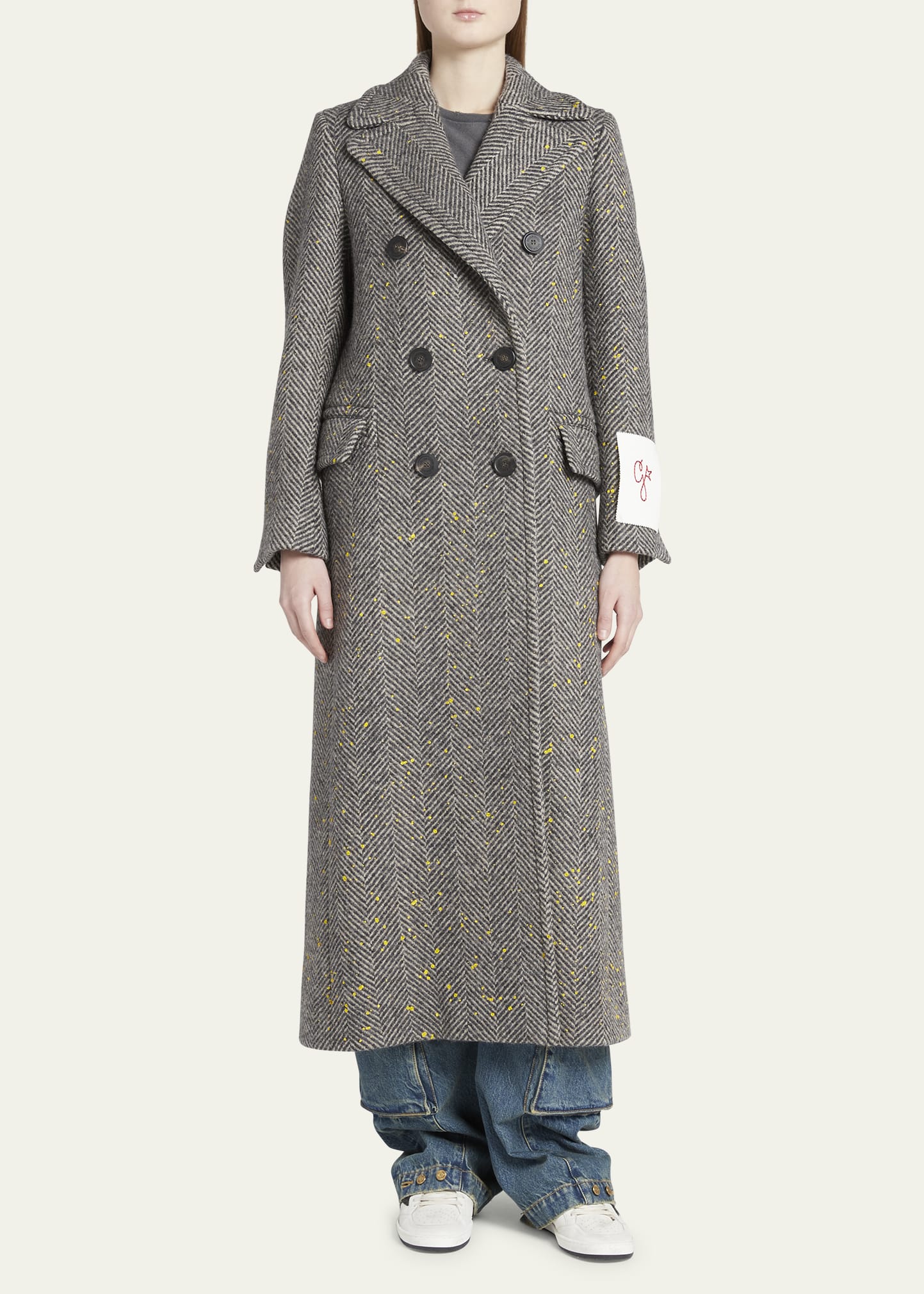 【DISCERNMENT】Lorraine Wool Double Coat SAINT LAURENT Double-Breasted Wool Coat | endource