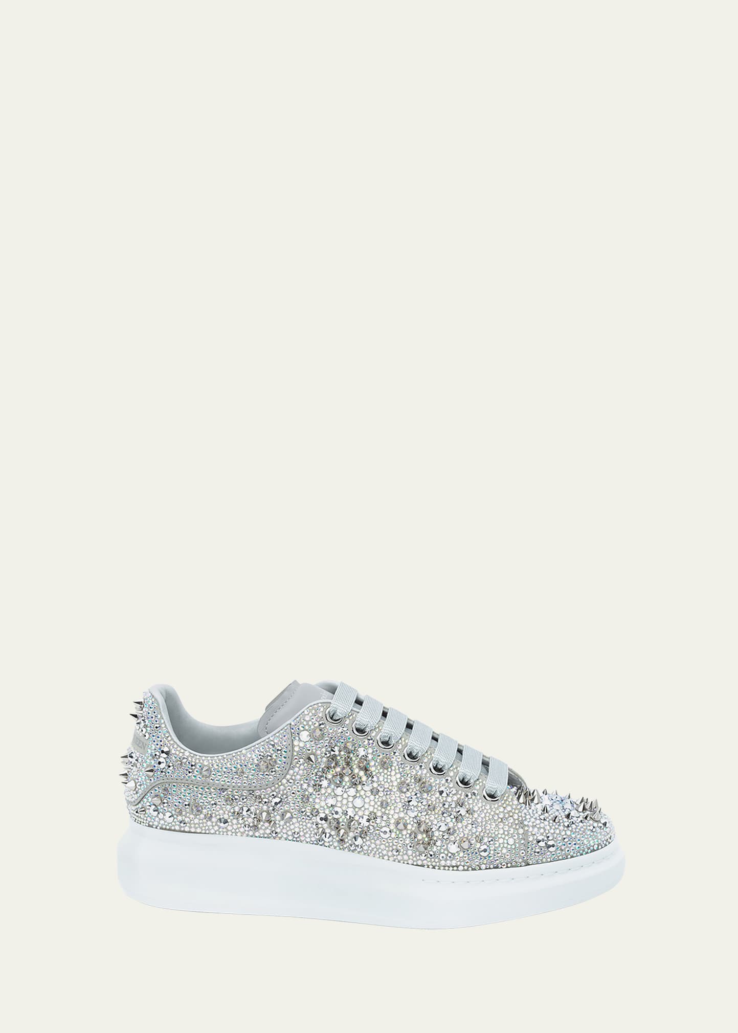 Alexander McQueen Men s Oversized Larry Crystal Spike Embellished Sneakers Bergdorf Goodman