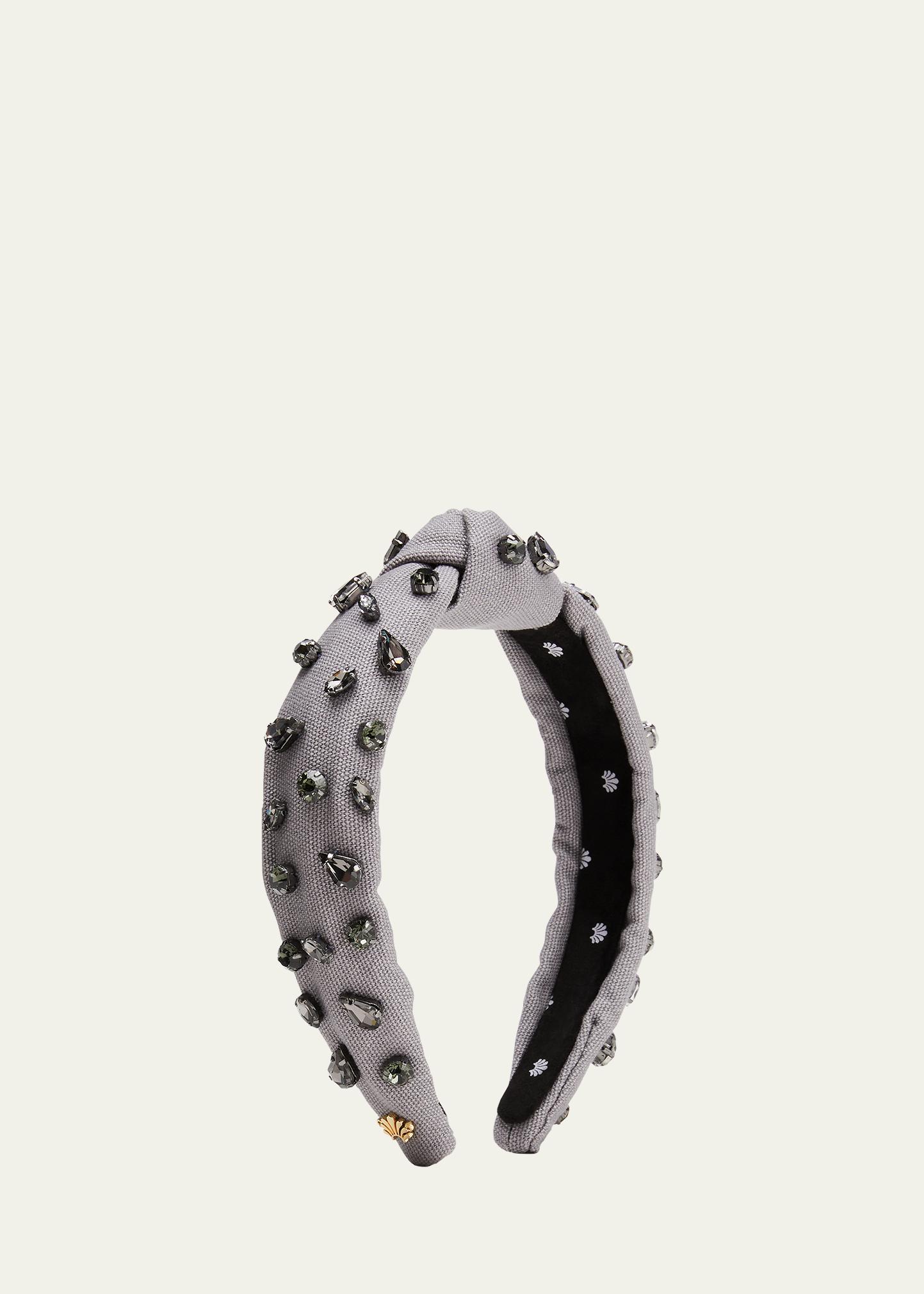 Lele Sadoughi Knot Jeweled Woven Headband - Bergdorf Goodman display picture 1
