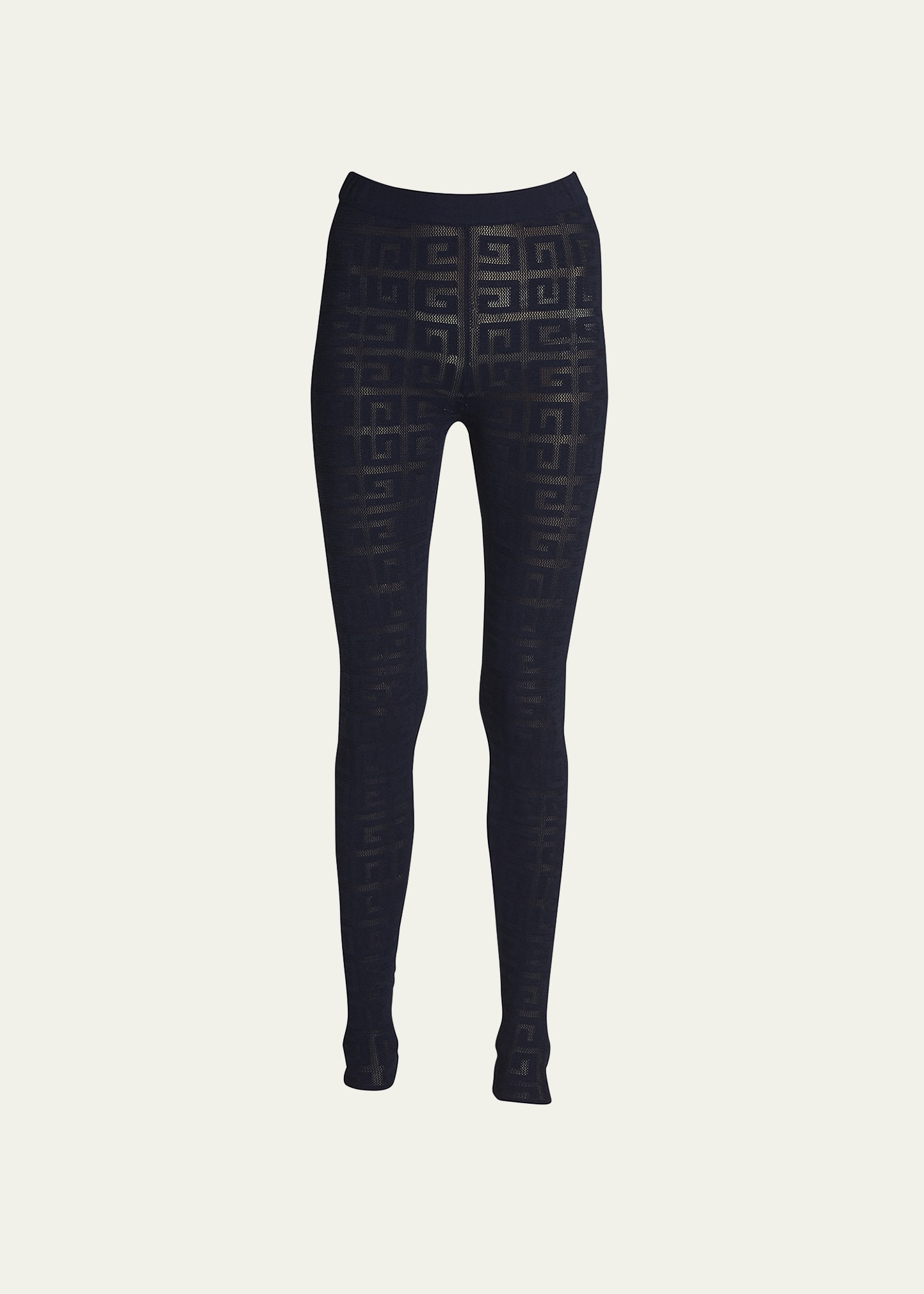 Givenchy 4G Pointelle Knit Leggings - Bergdorf Goodman