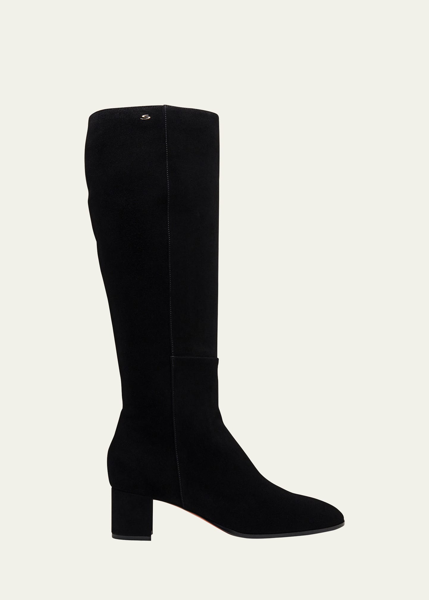 Alexander Wang Kori Leather Tilt-Heel Boots, Black - Bergdorf Goodman
