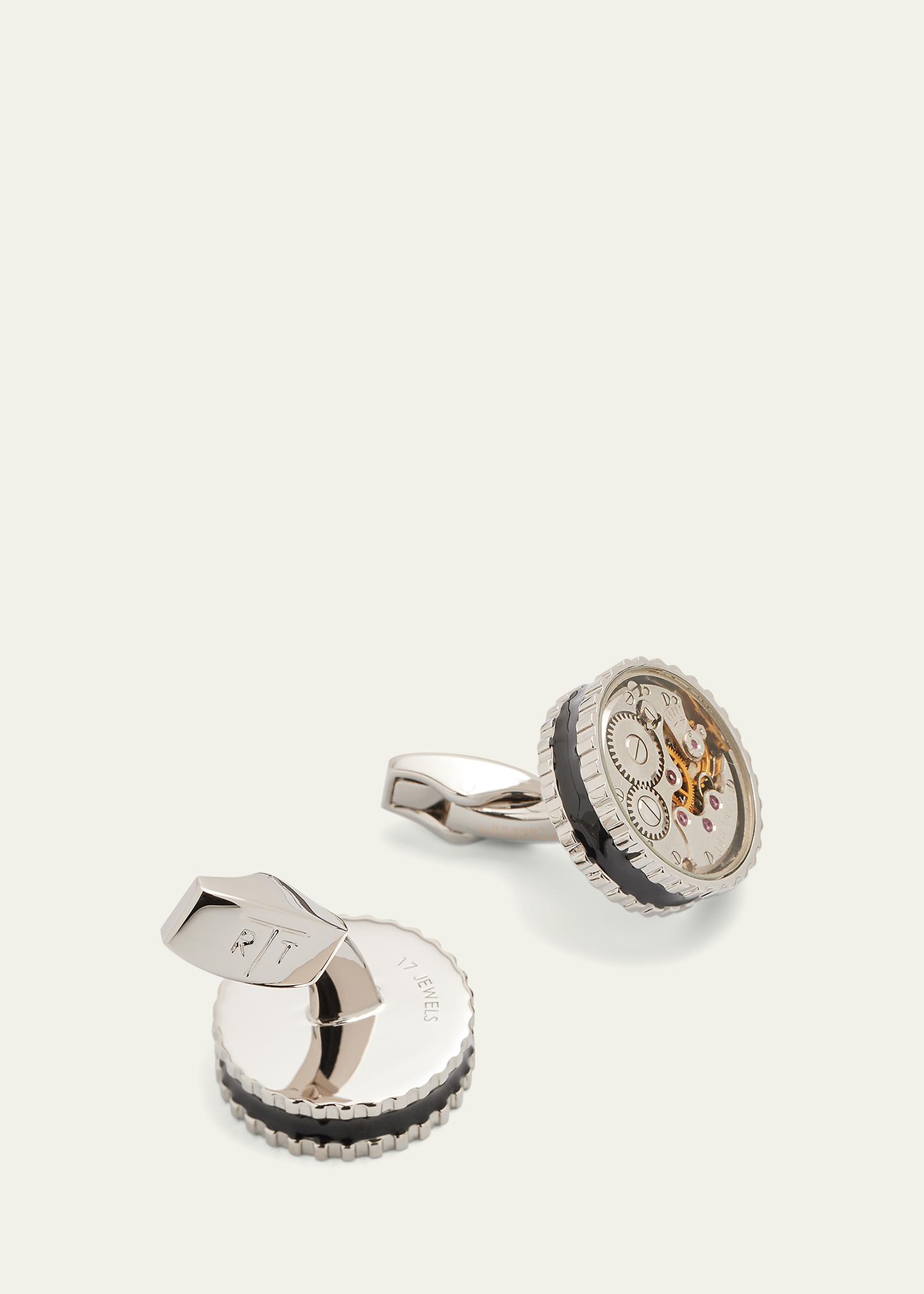 Tateossian Men's Round Skeleton Gear Cufflinks - Bergdorf Goodman