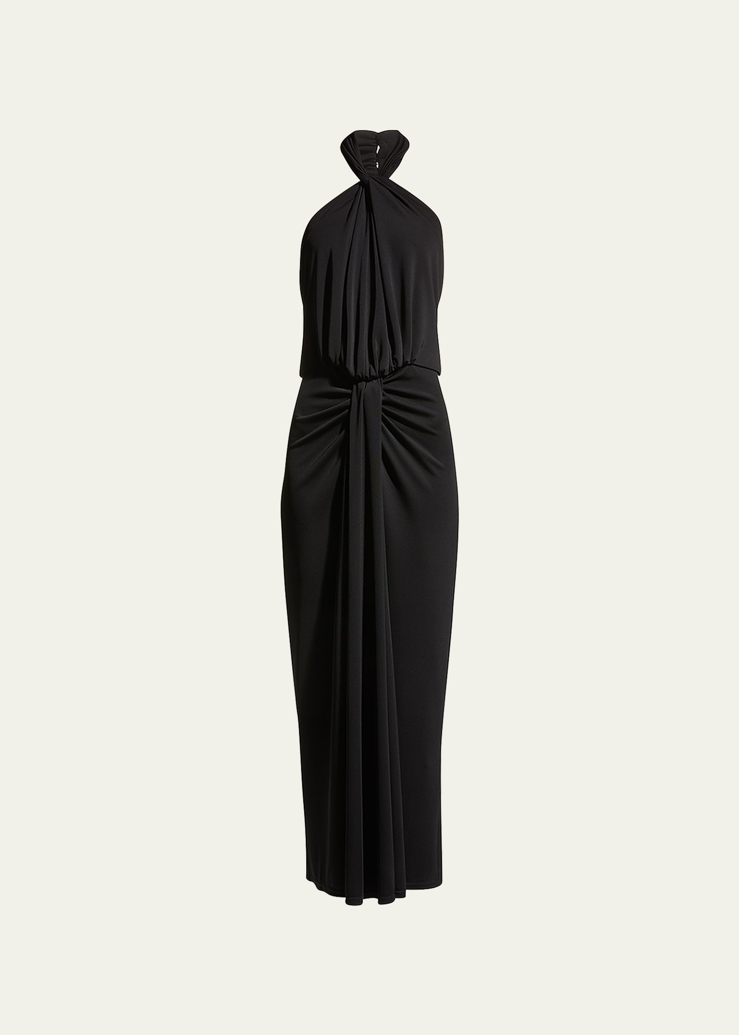 Cinq a Sept Kaily Twisted Jersey Halter Maxi Dress - Bergdorf Goodman