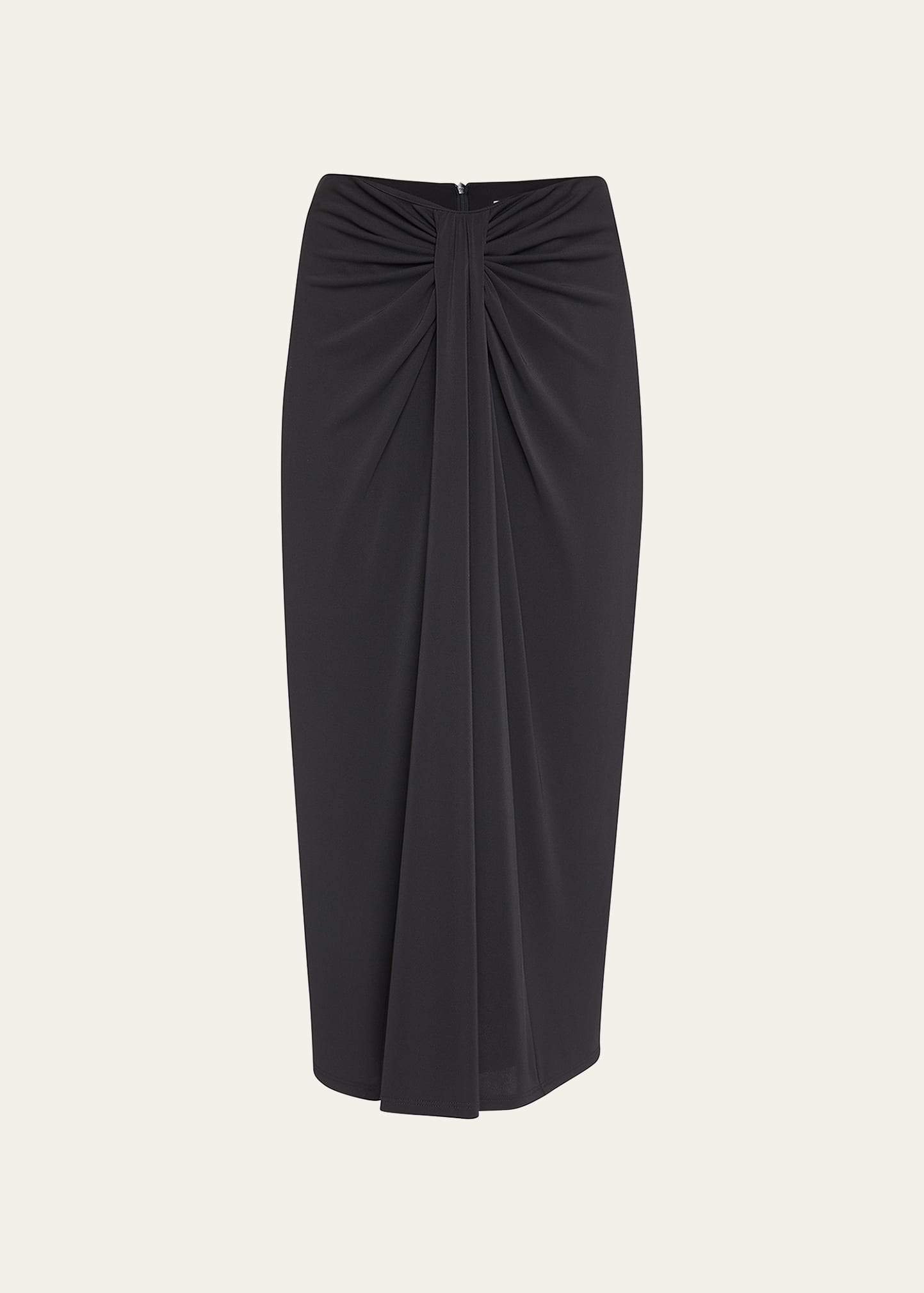 Cinq A Sept Vallory Draped Jersey Midi Skirt - Big Apple Buddy