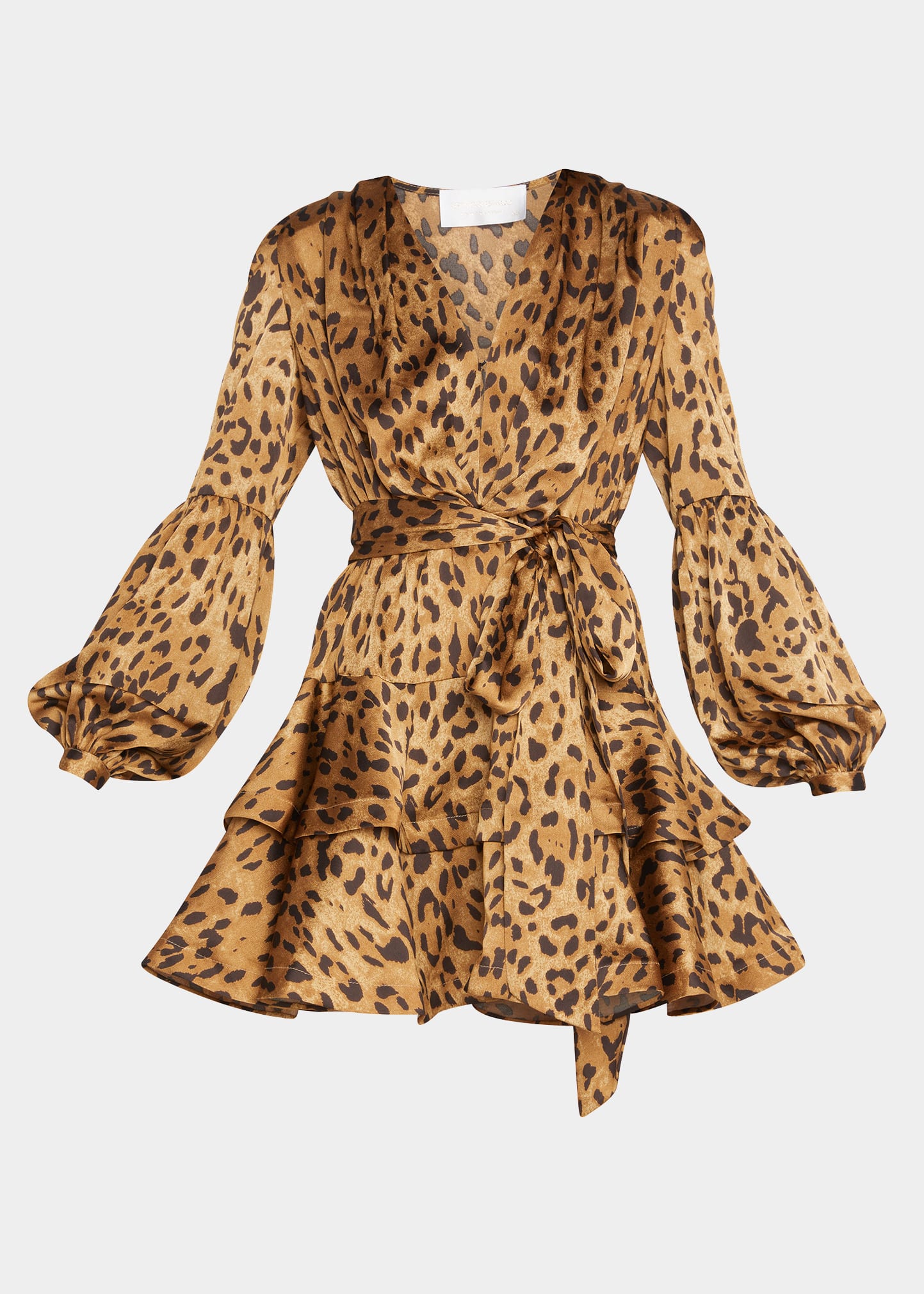 Bronx and Banco Leo Ruffled Animal-Print Mini Dress - Bergdorf Goodman