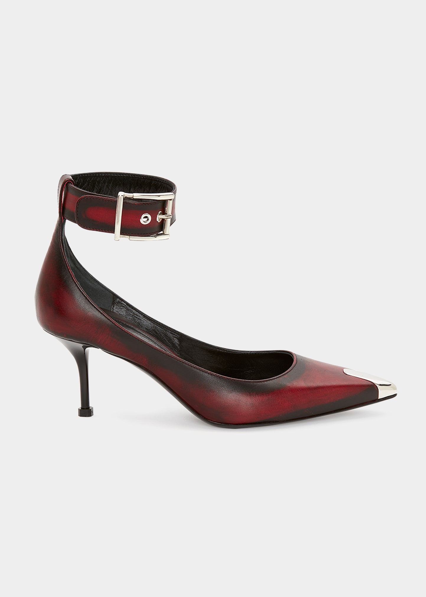 Lace-ups shoes Alexander Mcqueen - Red heel lace-up leather