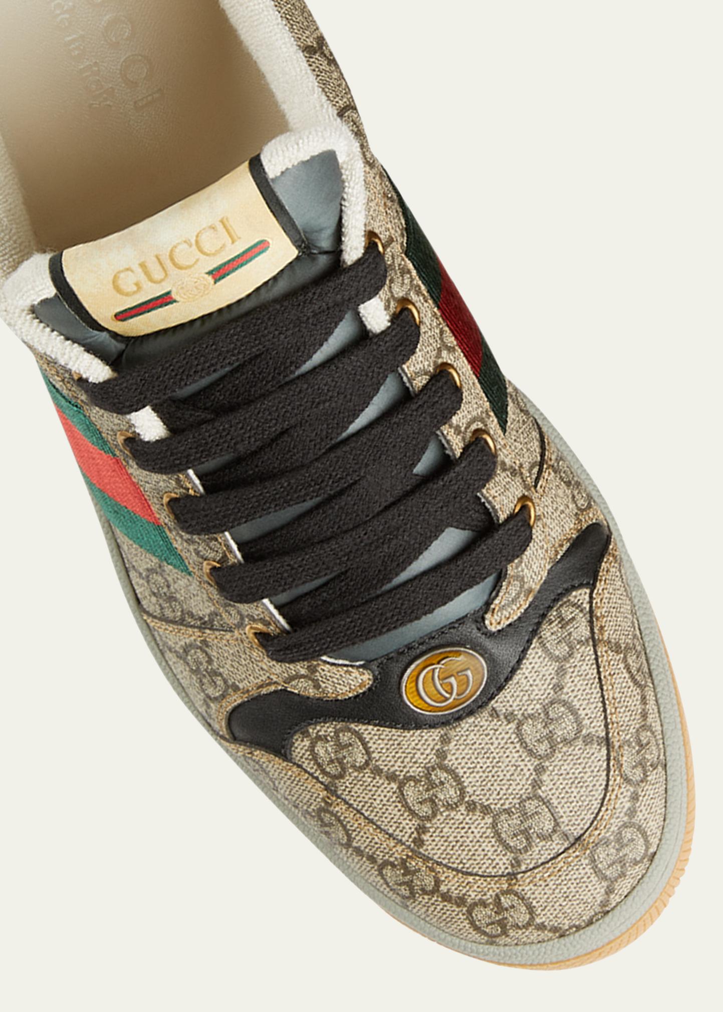 Gucci Men's Screener GG Canvas Low-Top Sneakers - Bergdorf Goodman