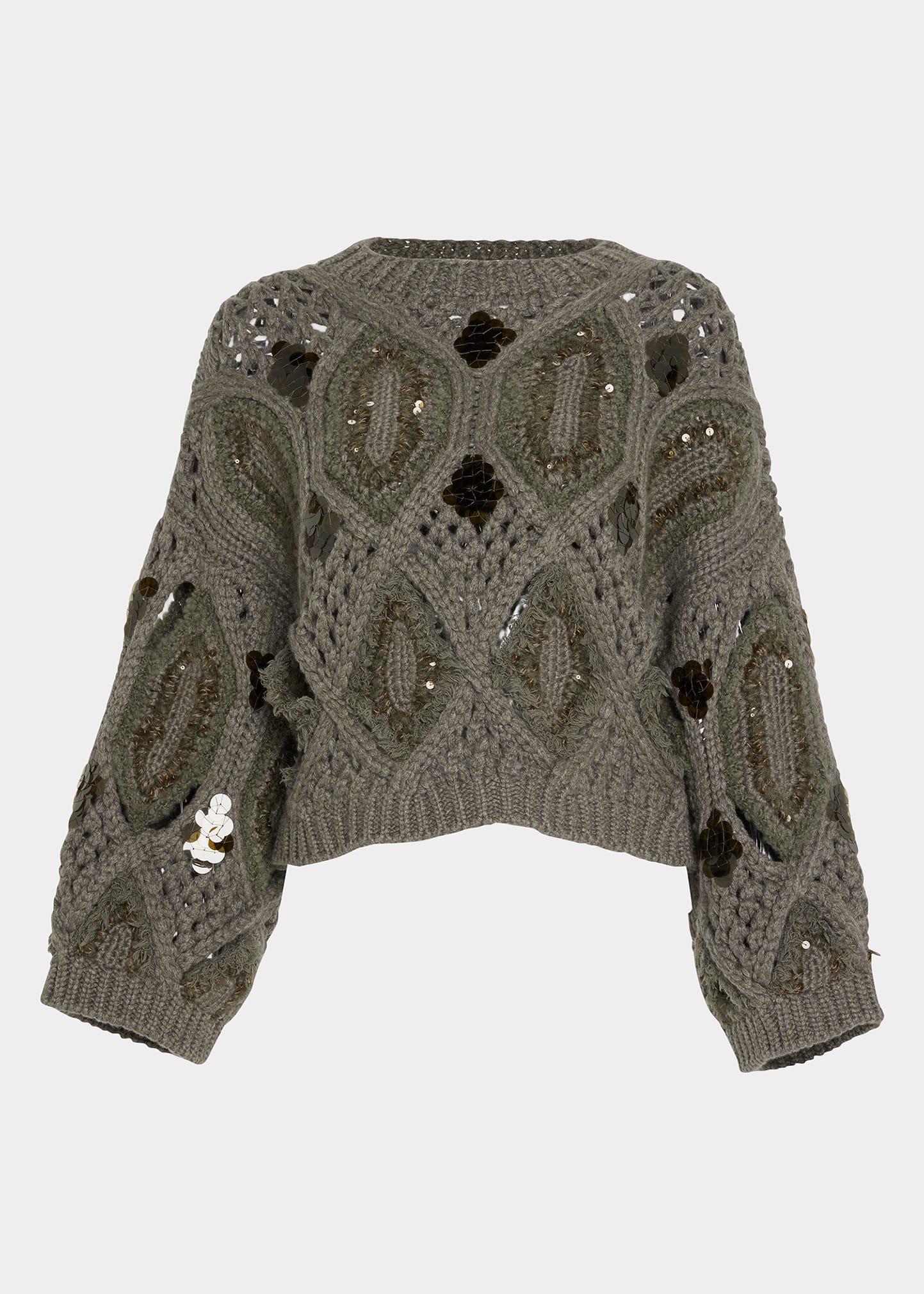 Brunello Cucinelli Opera Open Knit Sweater - Bergdorf Goodman