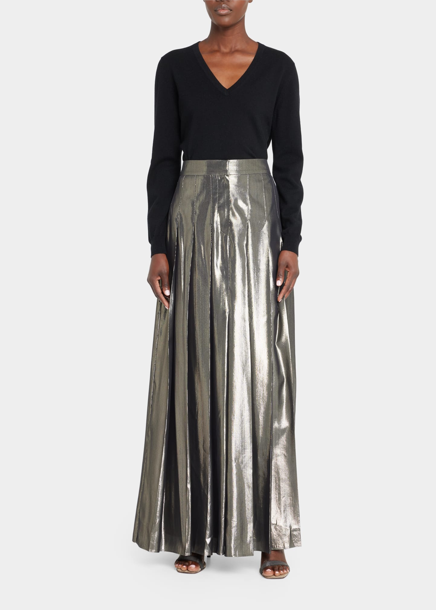 Pleated Silk Skirt | bergdorfgoodman.com