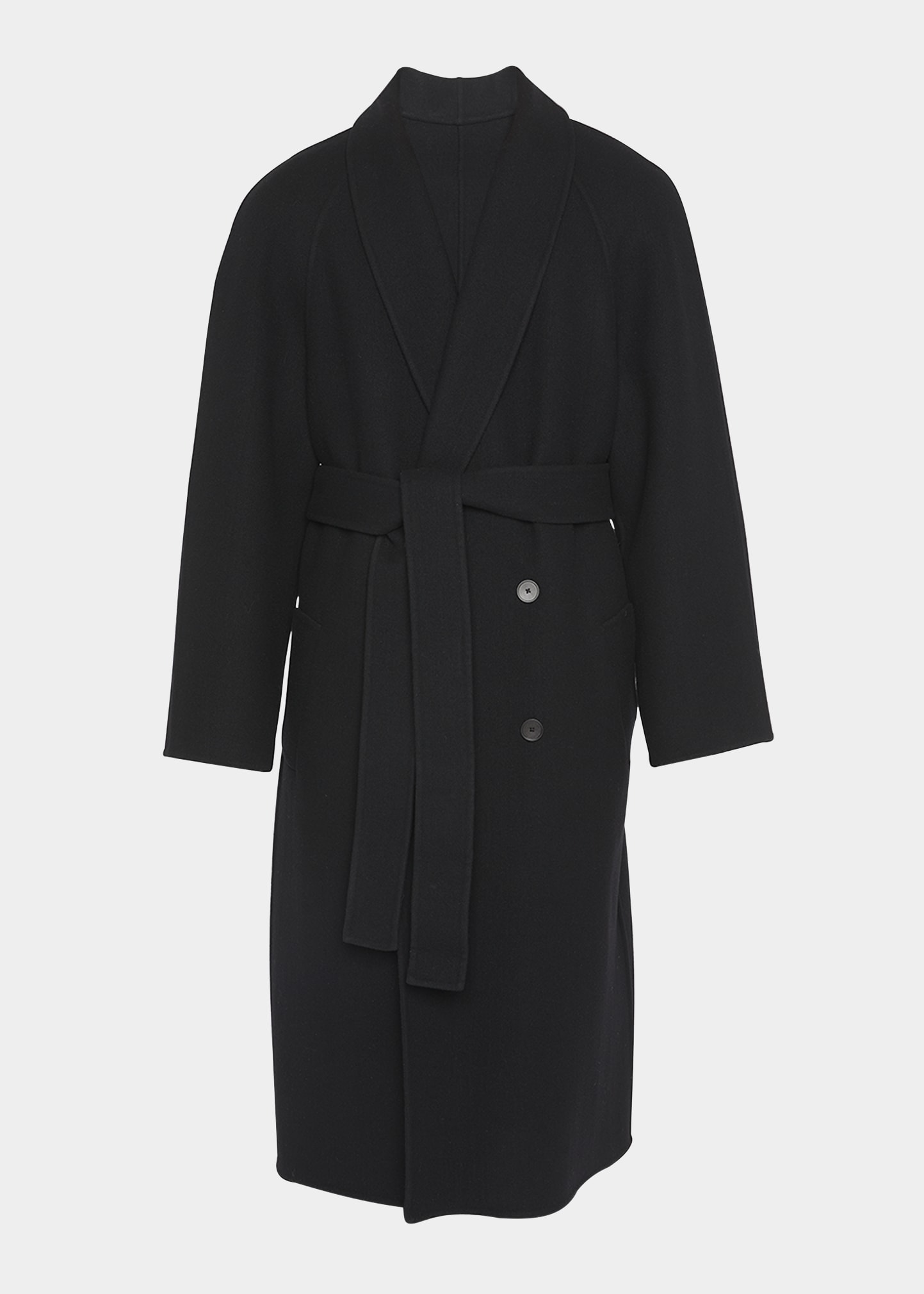 THE ROW Men's Ferro Belted Shawl Overcoat - Bergdorf Goodman