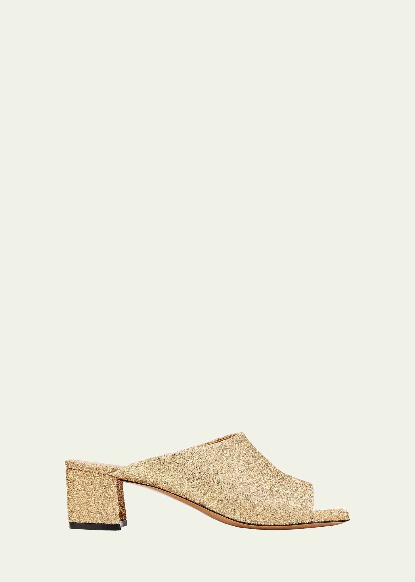 Dries Van Noten Glitter Slide Mule Sandals - Bergdorf Goodman