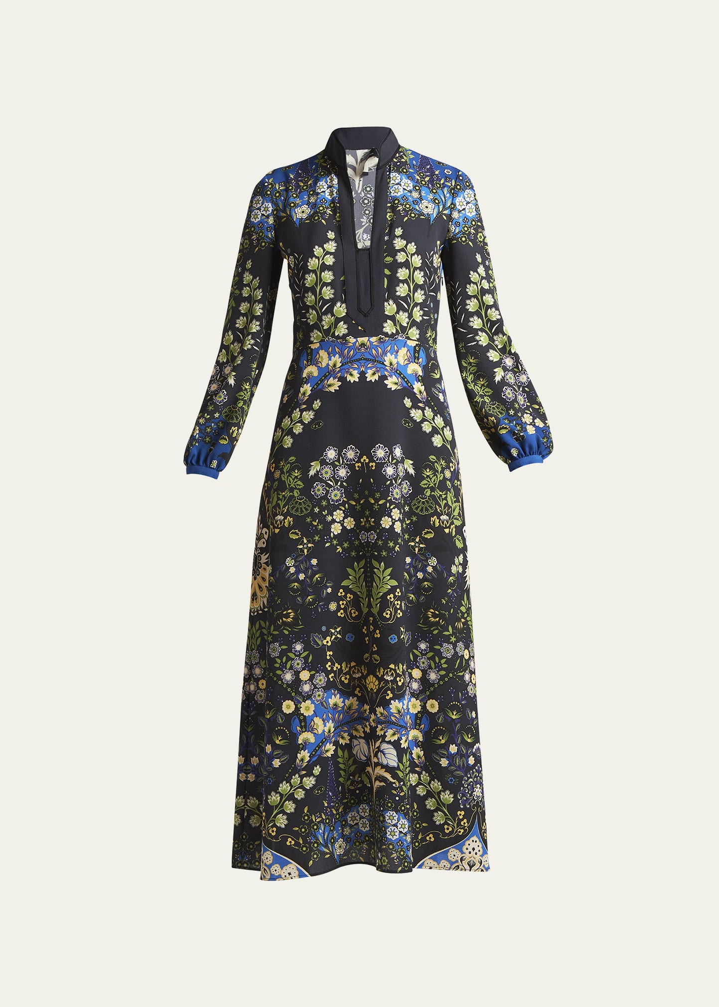 Etro Tuiga Floral-Print Midi Dress Bergdorf Goodman