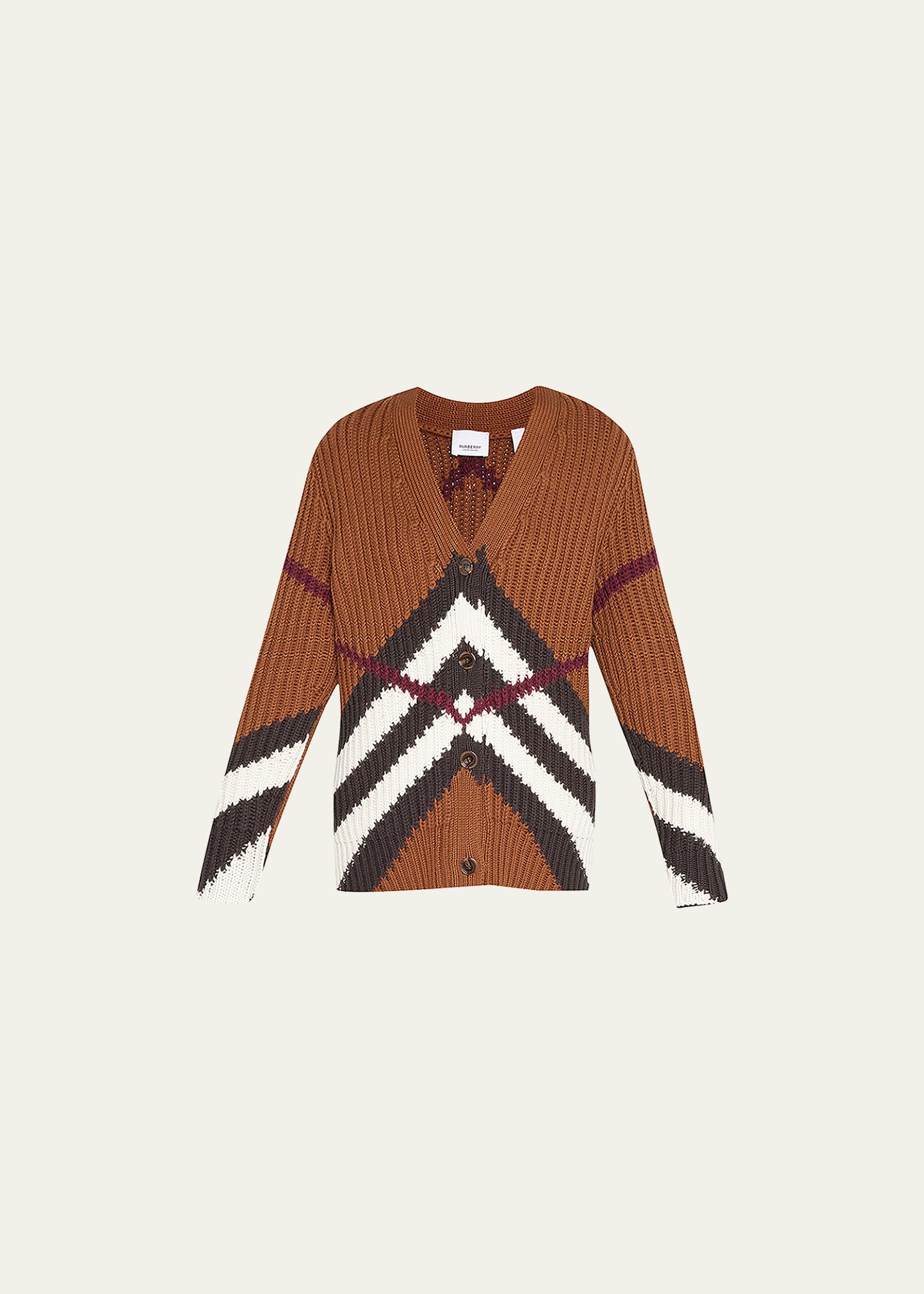 Burberry Karine Check Cashmere Cardigan - Bergdorf Goodman