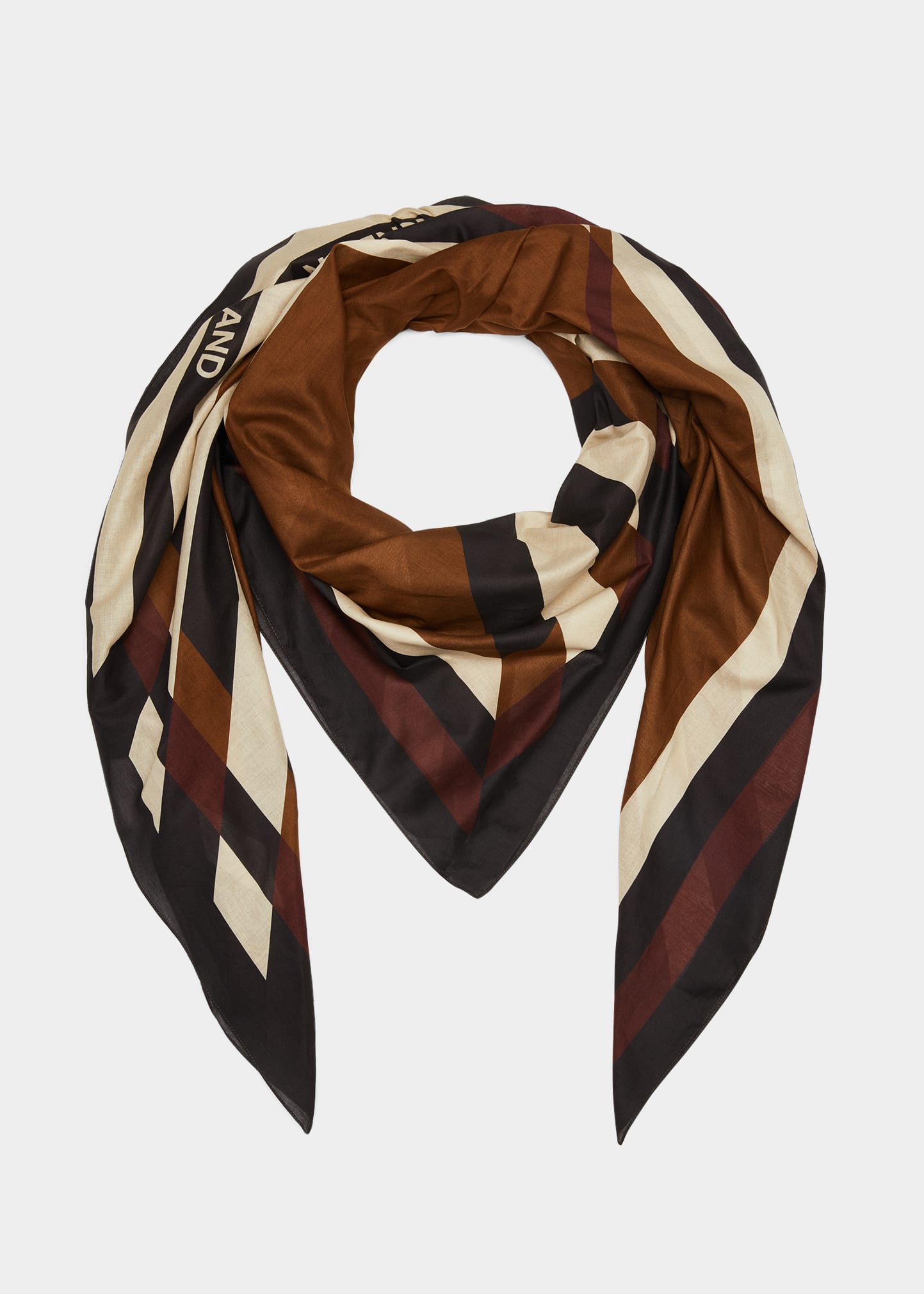 Burberry Reflected Chevron Check Cotton Scarf - Bergdorf Goodman