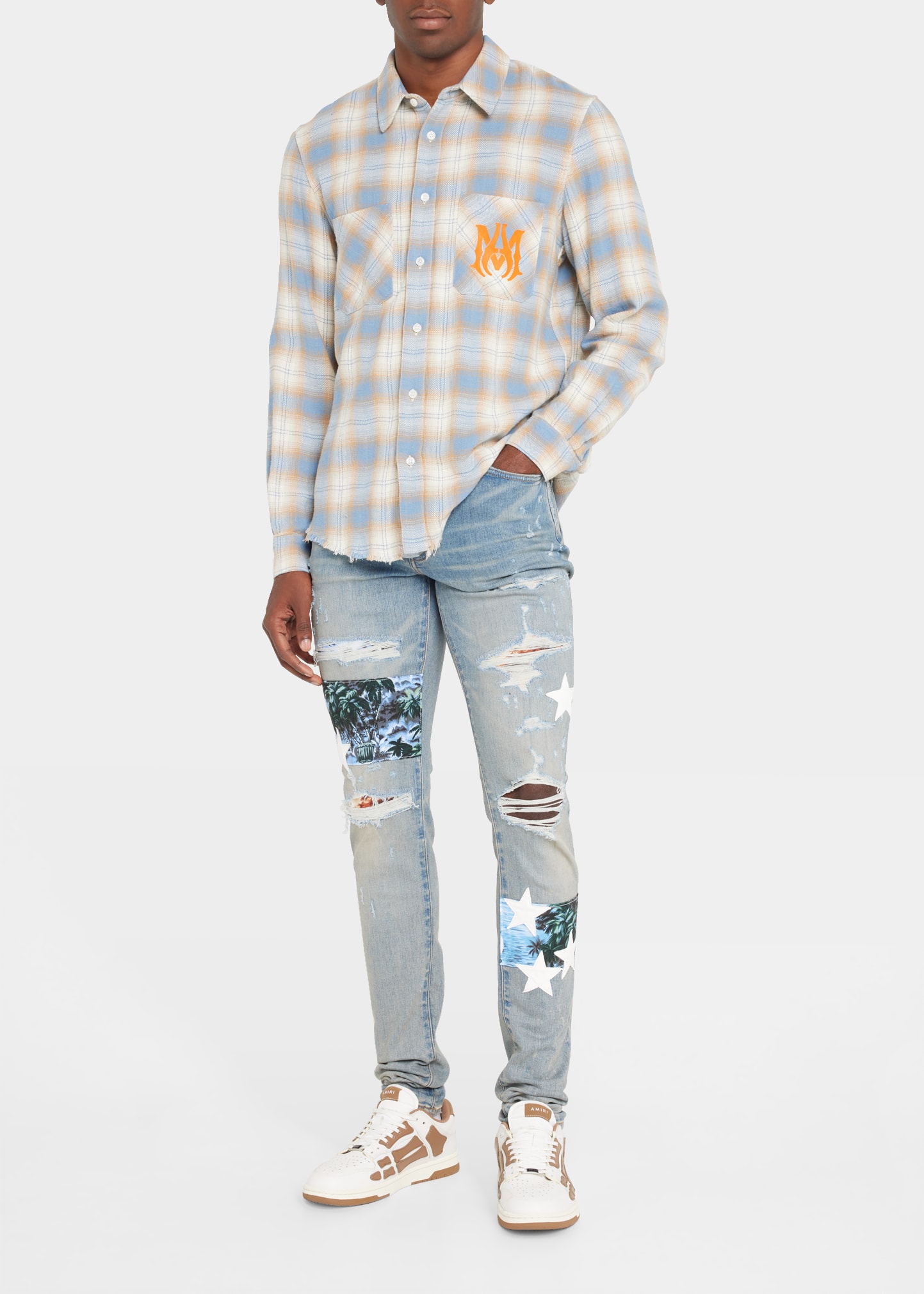 AMIRI アロハ Beverly Hills Hawaiian【L】 Amiri Hawaiian Silk SS Shirt – THELUXESHOPPER