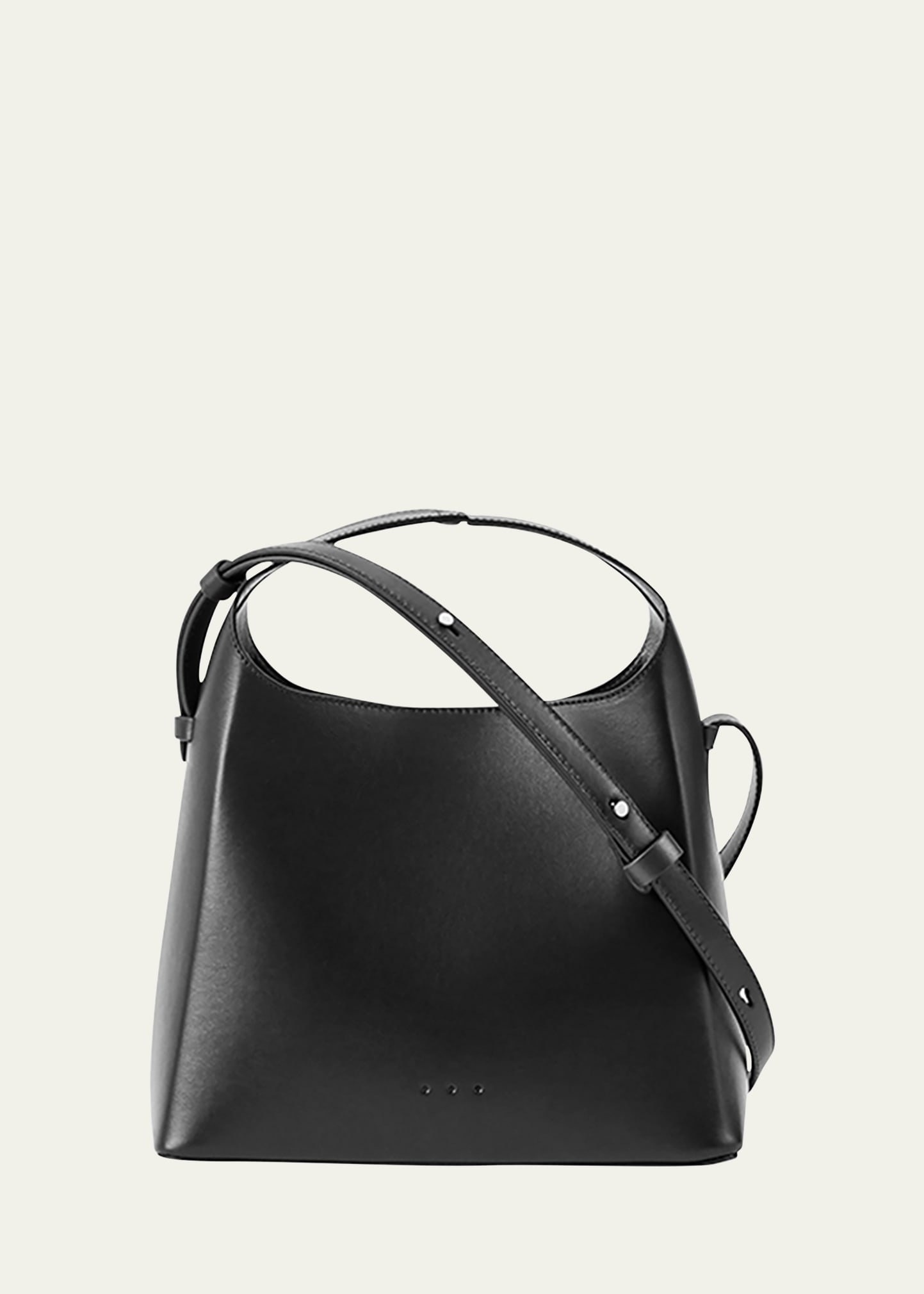 Aesther Ekme Women's Sac Bucket Crossbody Bag in Black | FW23/24 | Calf Leather
