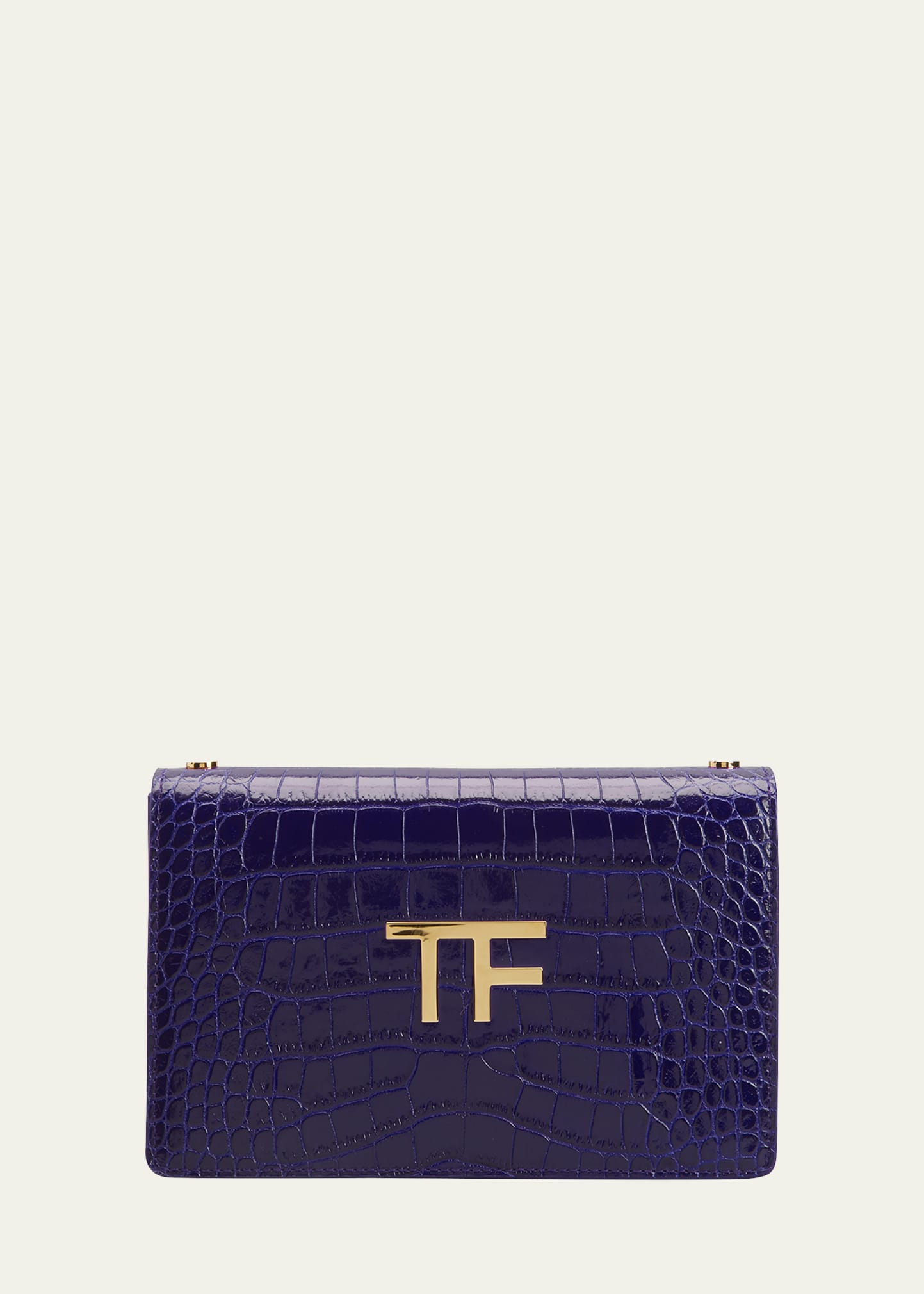 TOM FORD Mini Shiny Croc-Embossed Convertible Belt Bag - Bergdorf Goodman