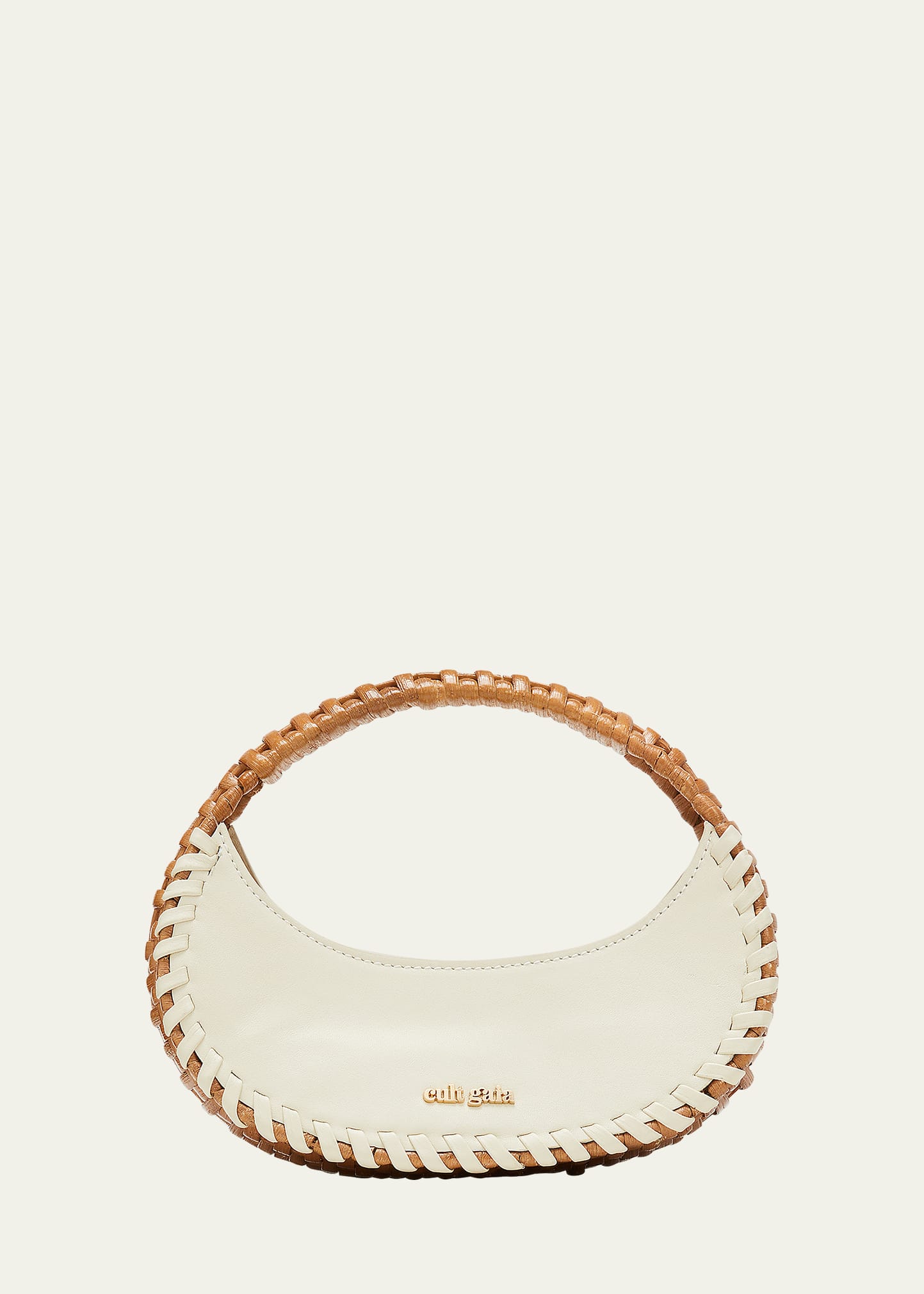 Cult Gaia Aiko Woven Leather Top-Handle Bag - Bergdorf Goodman