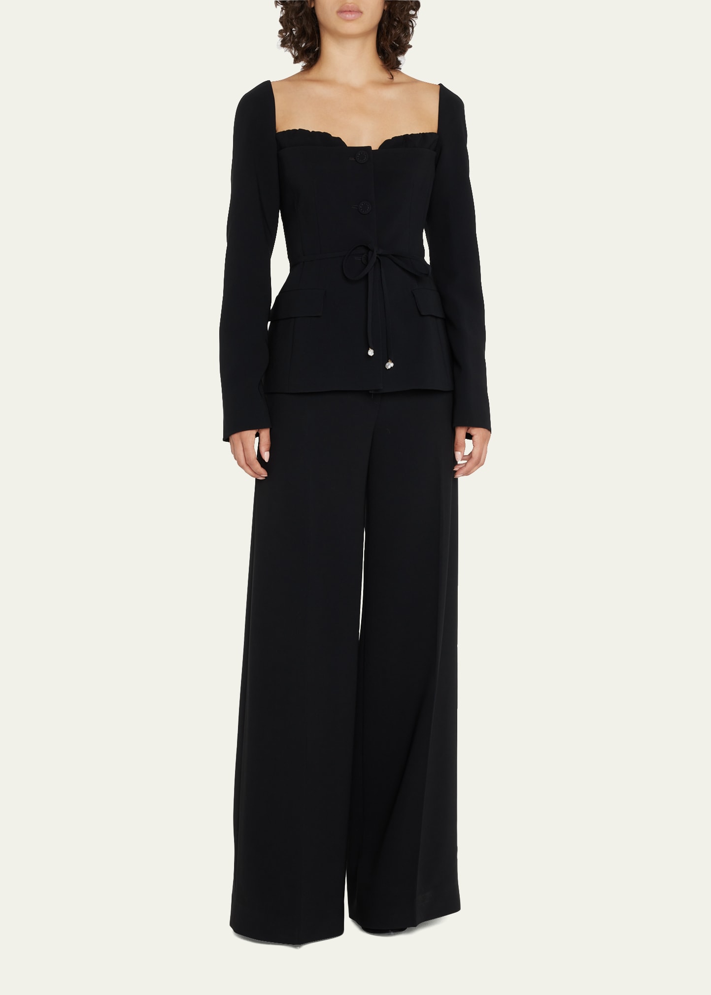 Altuzarra Aphelion Sweetheart Belted Jacket - Bergdorf Goodman