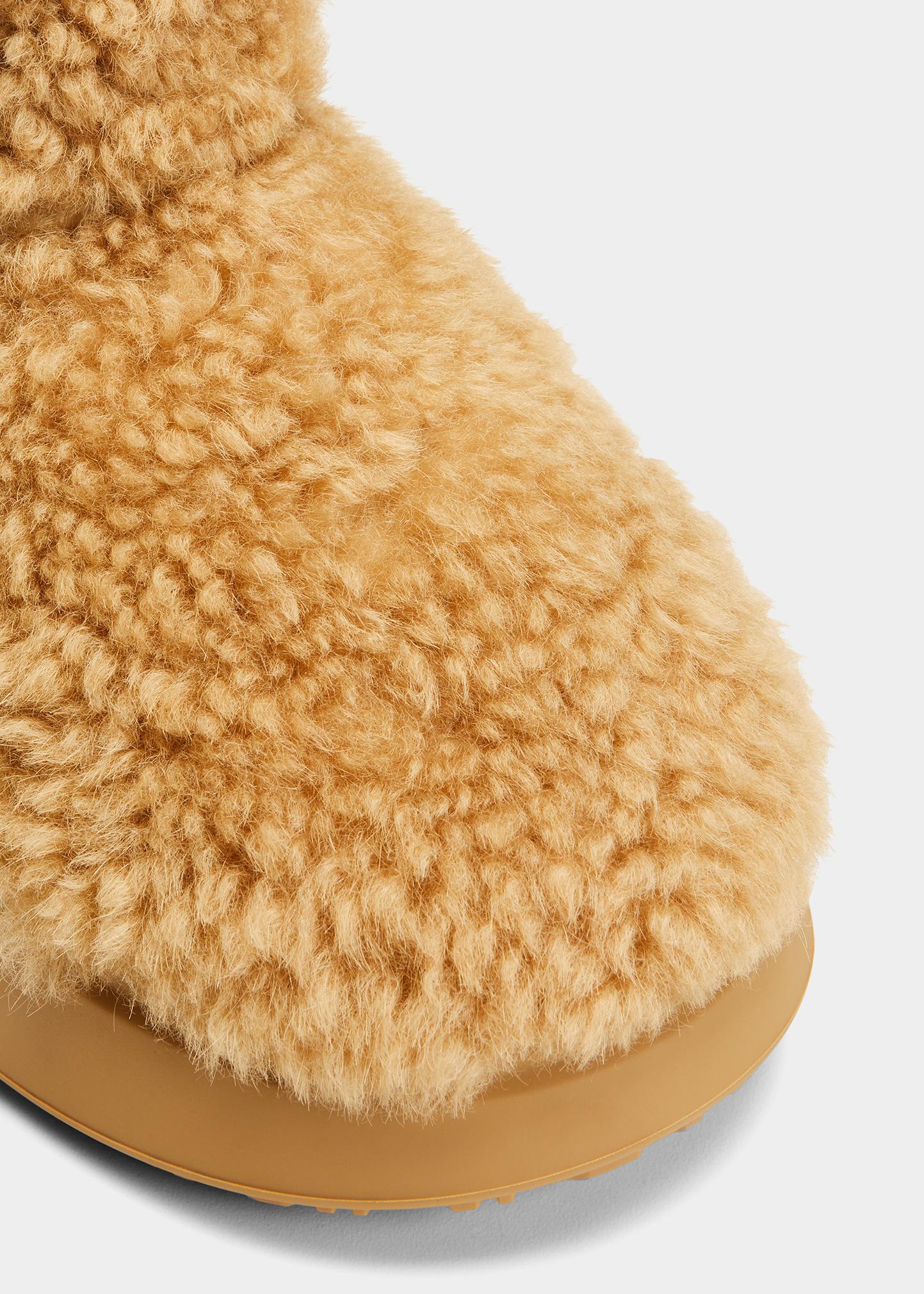 LOEWE Men’s calf fur lace up boots Loewe shearling wedge boots ($1200) ?? main image 3