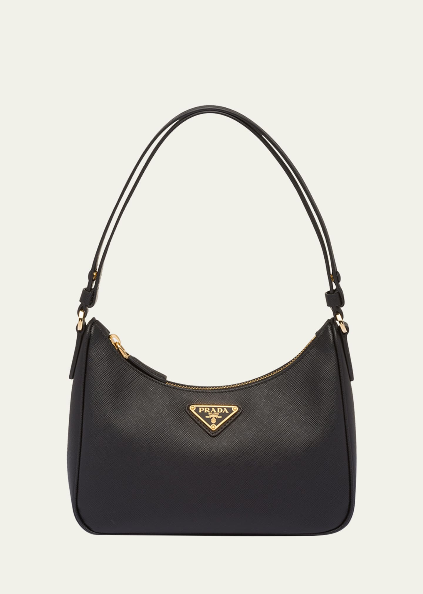 Prada Mini Saffiano Leather Shoulder Bag with Adjustable Strap - Bergdorf  Goodman