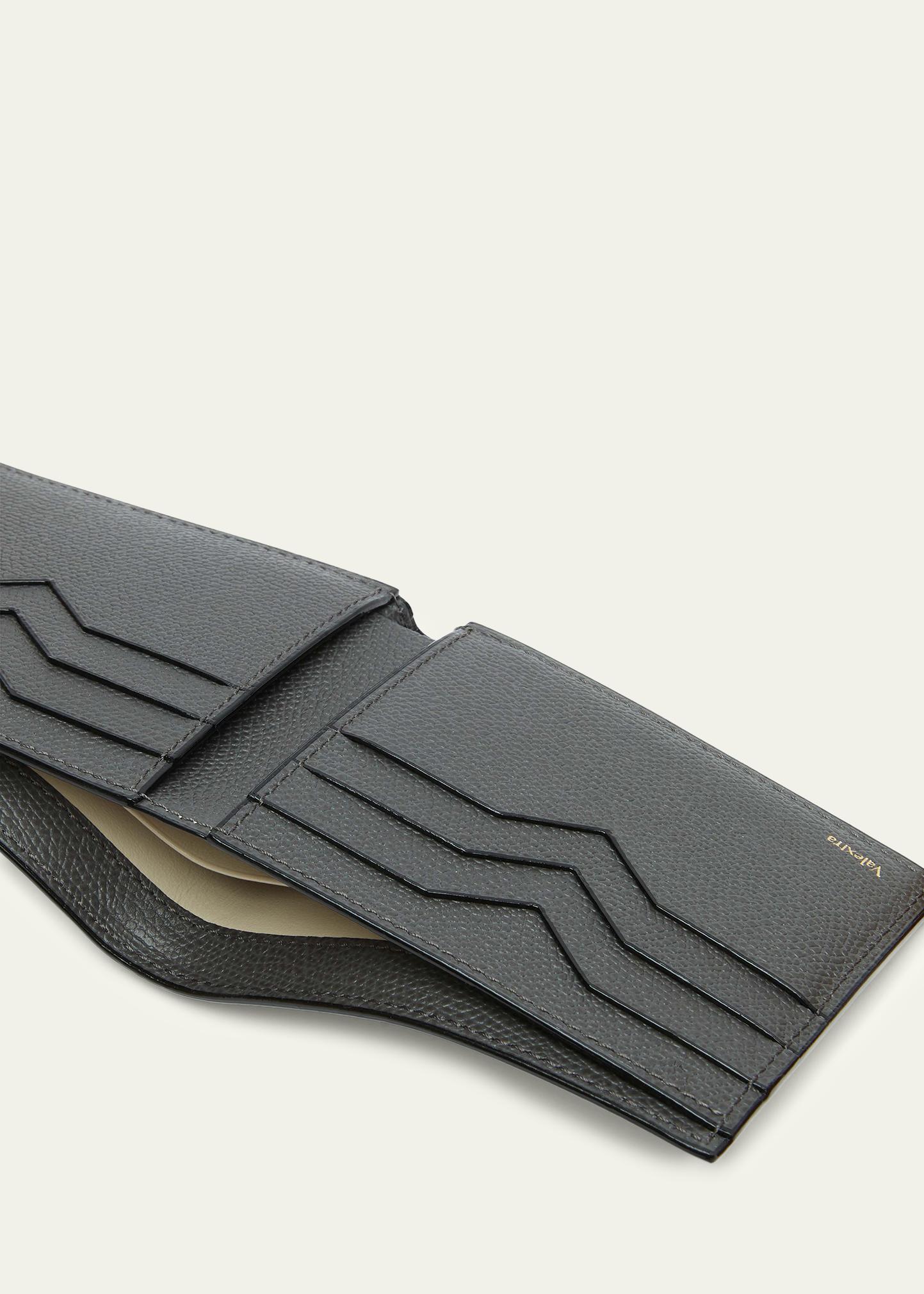 Valextra Men's Leather V-Cut Bifold Wallet - Bergdorf Goodman