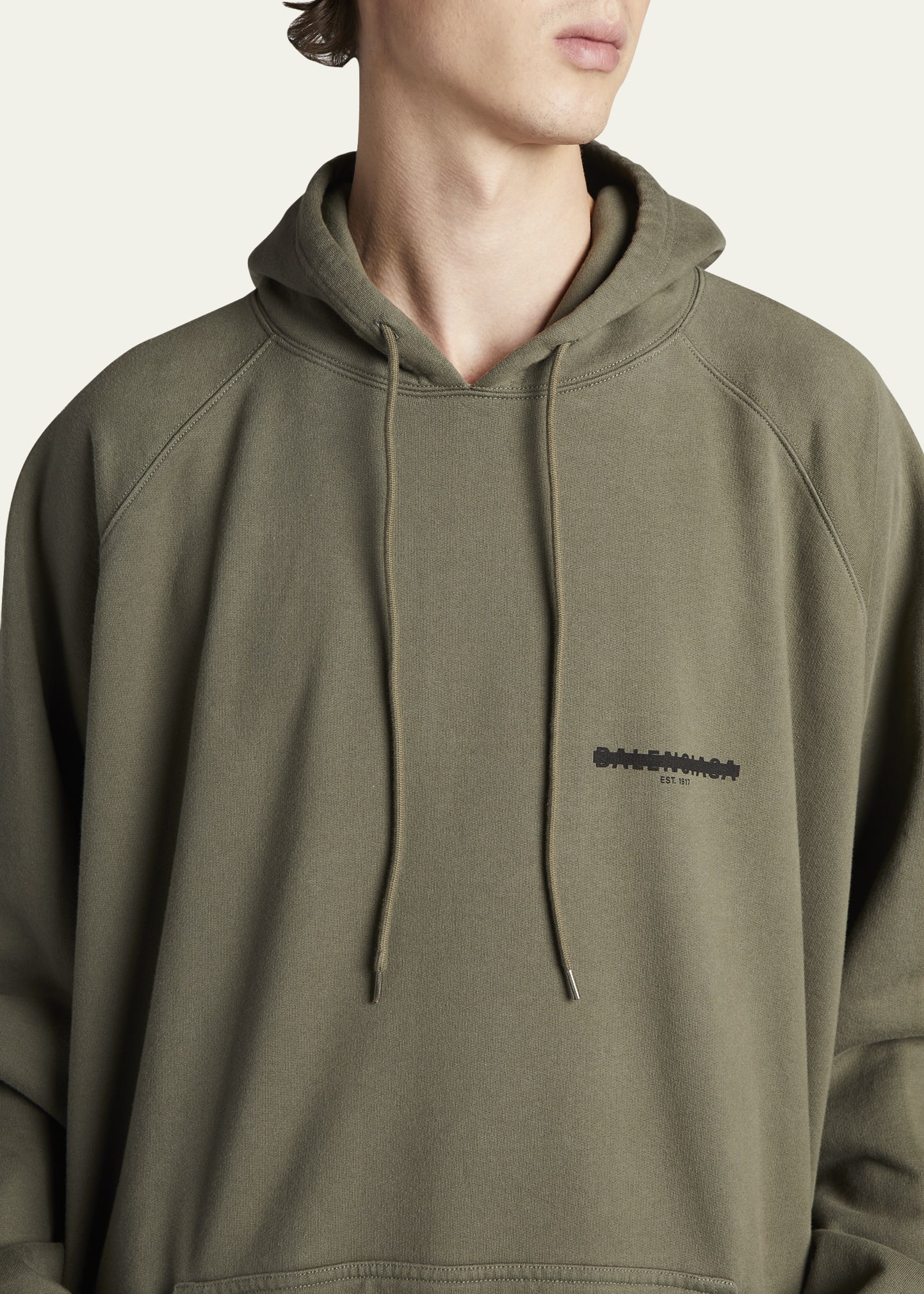 Balenciaga Men's Strike 1917 Logo Oversized Hoodie - Bergdorf Goodman