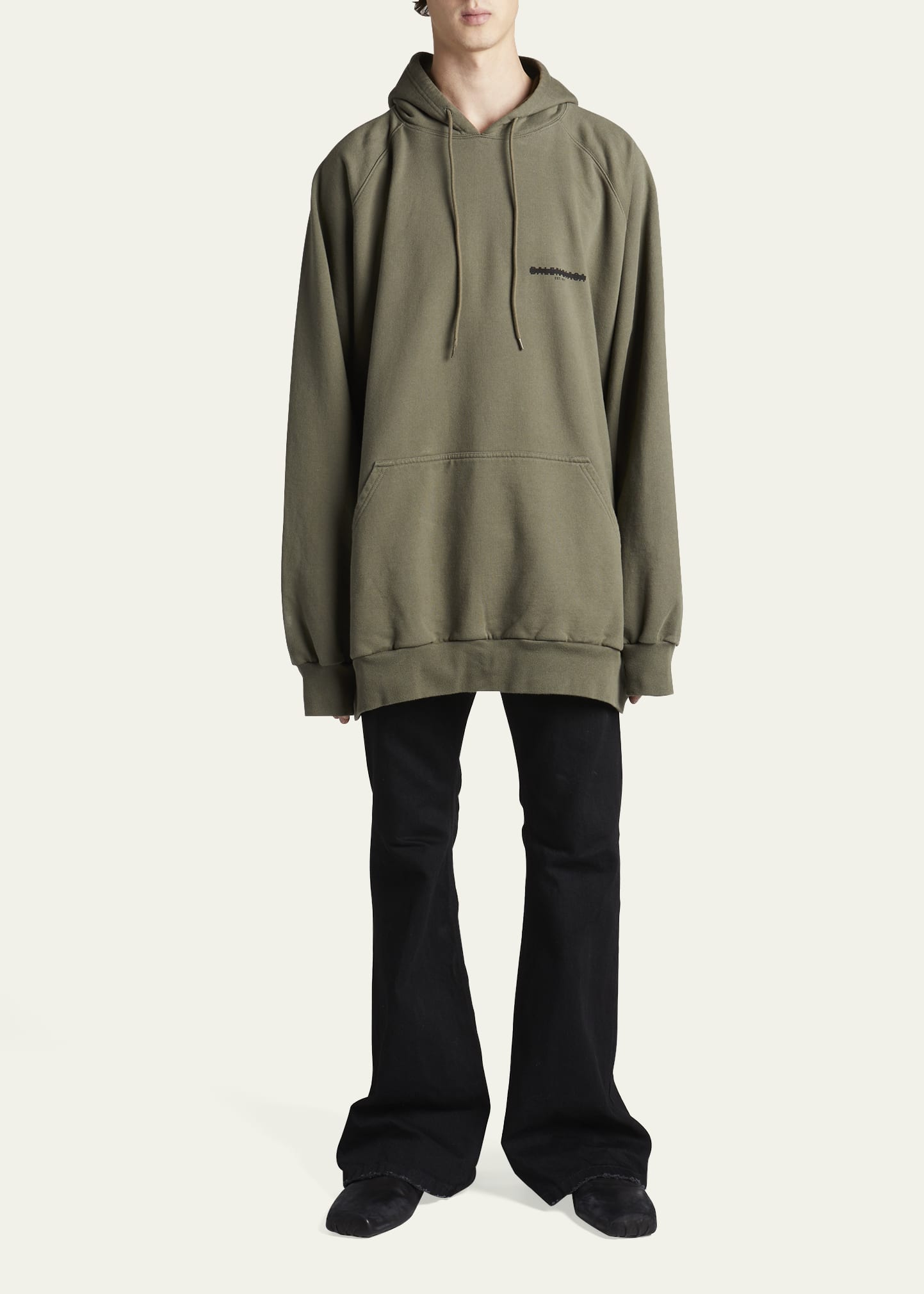 Balenciaga Men's Strike 1917 Logo Oversized Hoodie - Bergdorf