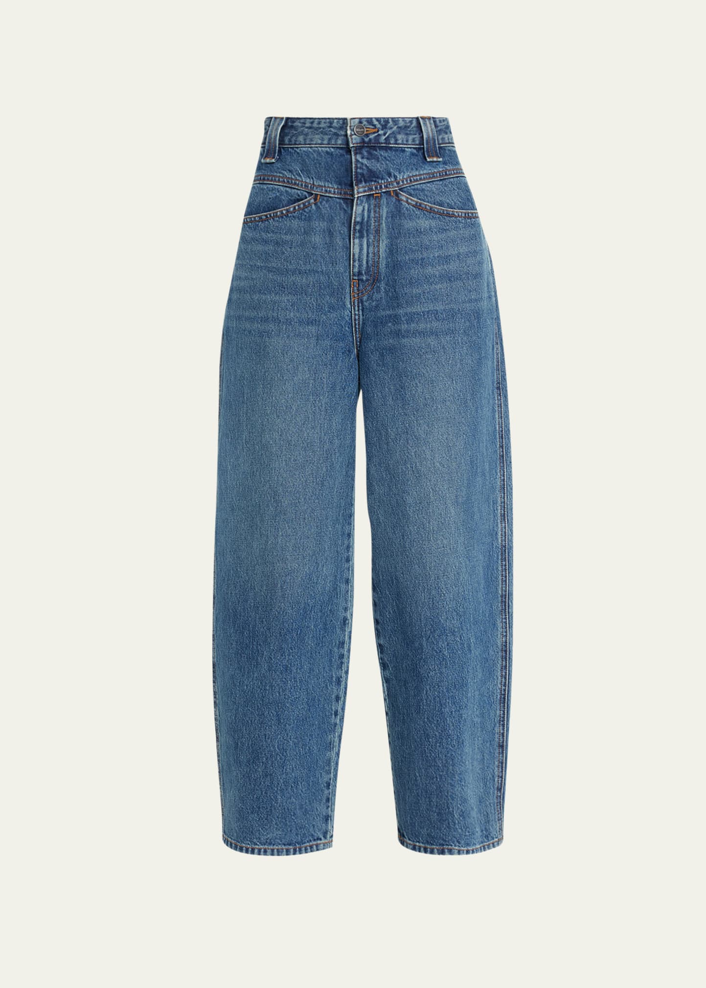Khaite Preen Low-Rise Denim Pants - Bergdorf Goodman
