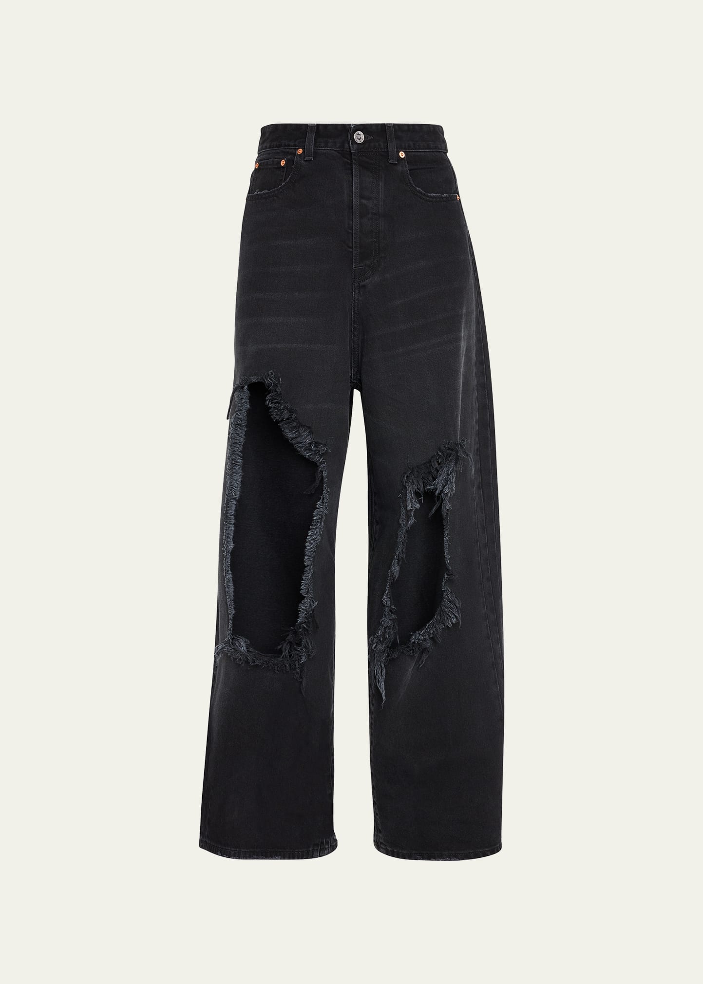 Vetements Men's Destroyed Wide-Leg Jeans - Bergdorf Goodman