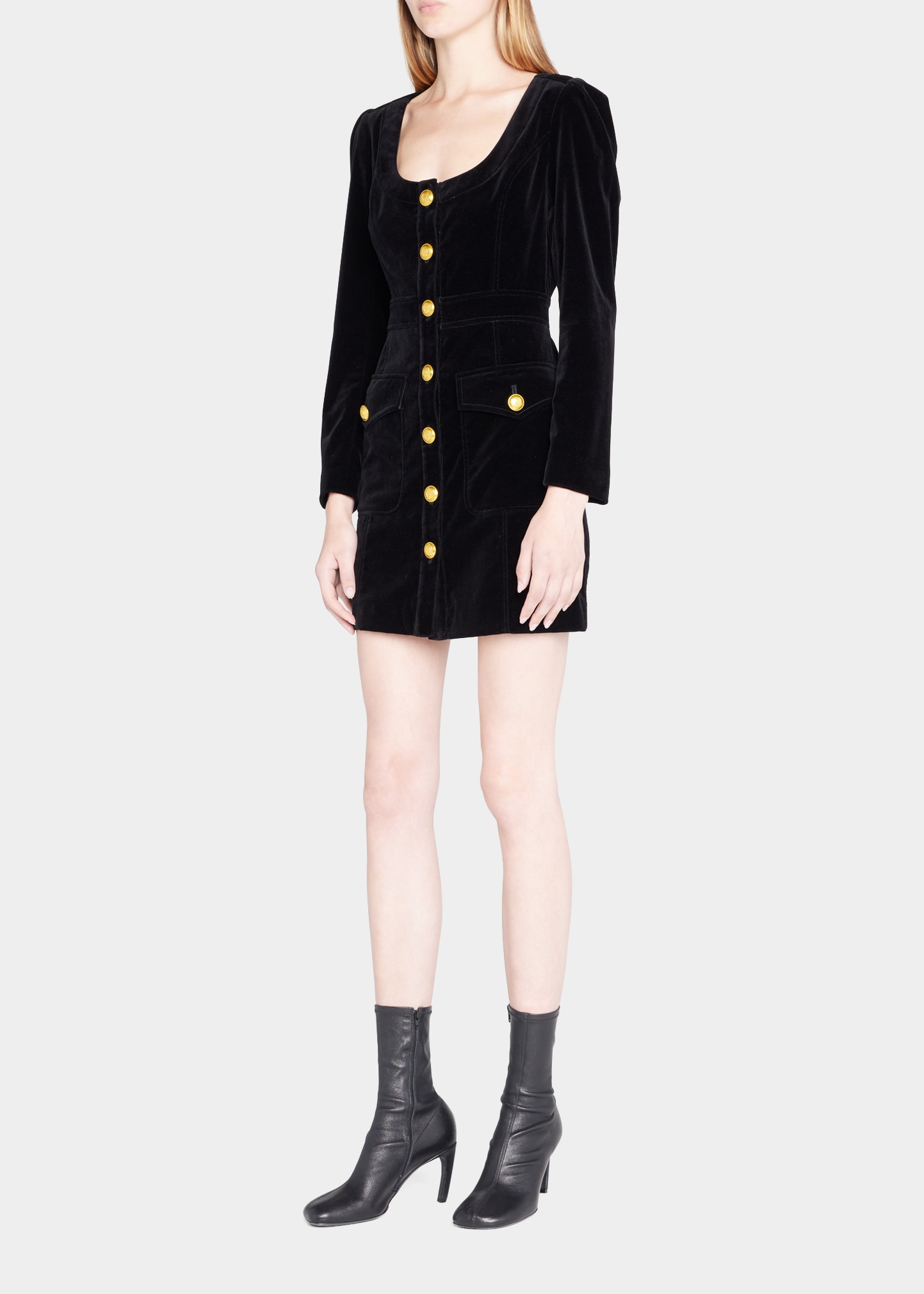 ivy velvet mini dress Ivy Embroidered Velvet Mini Dress Blue
