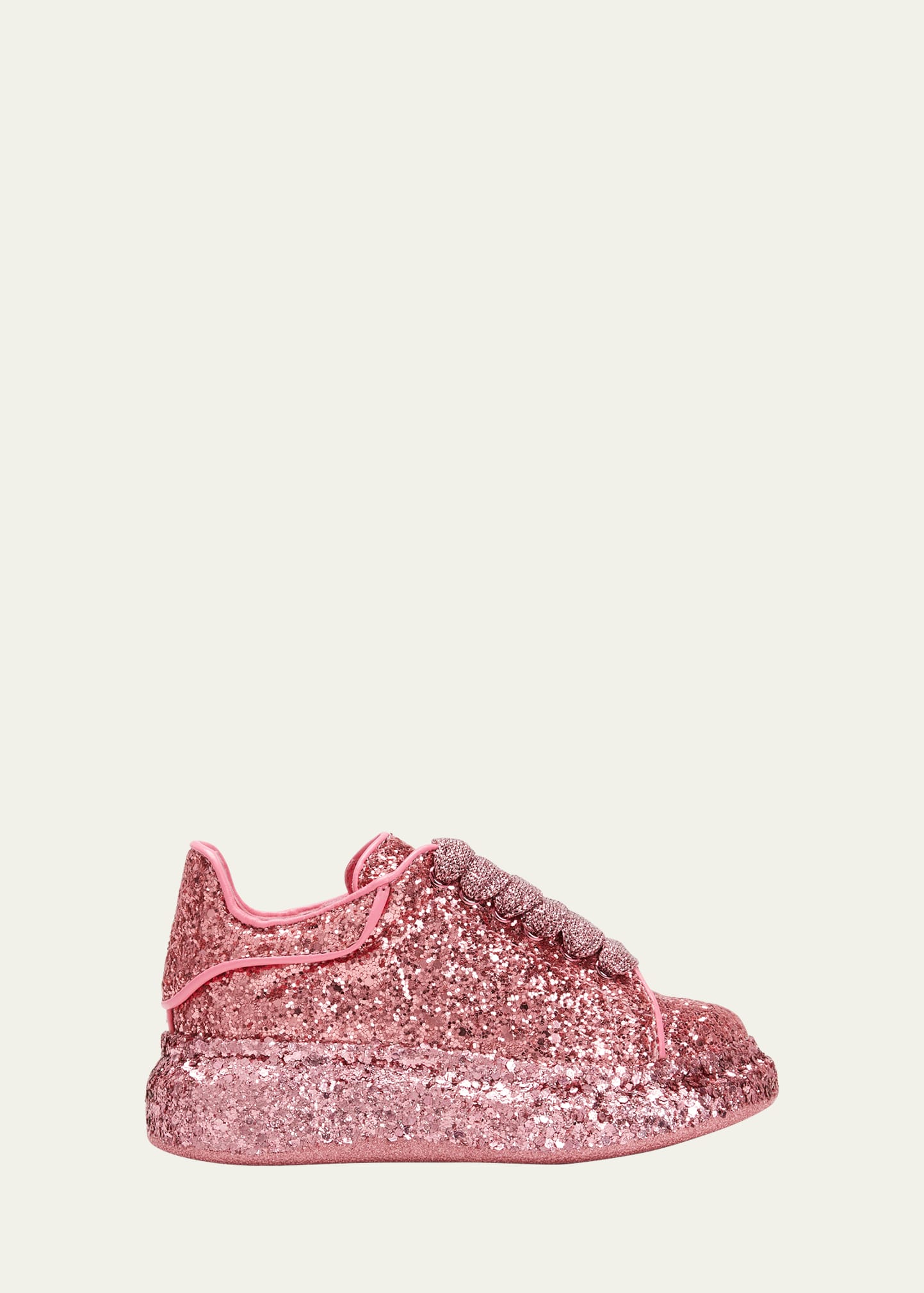 Alexander McQueen Kid s Oversized Glitter Sneakers Toddlers Kids Bergdorf Goodman