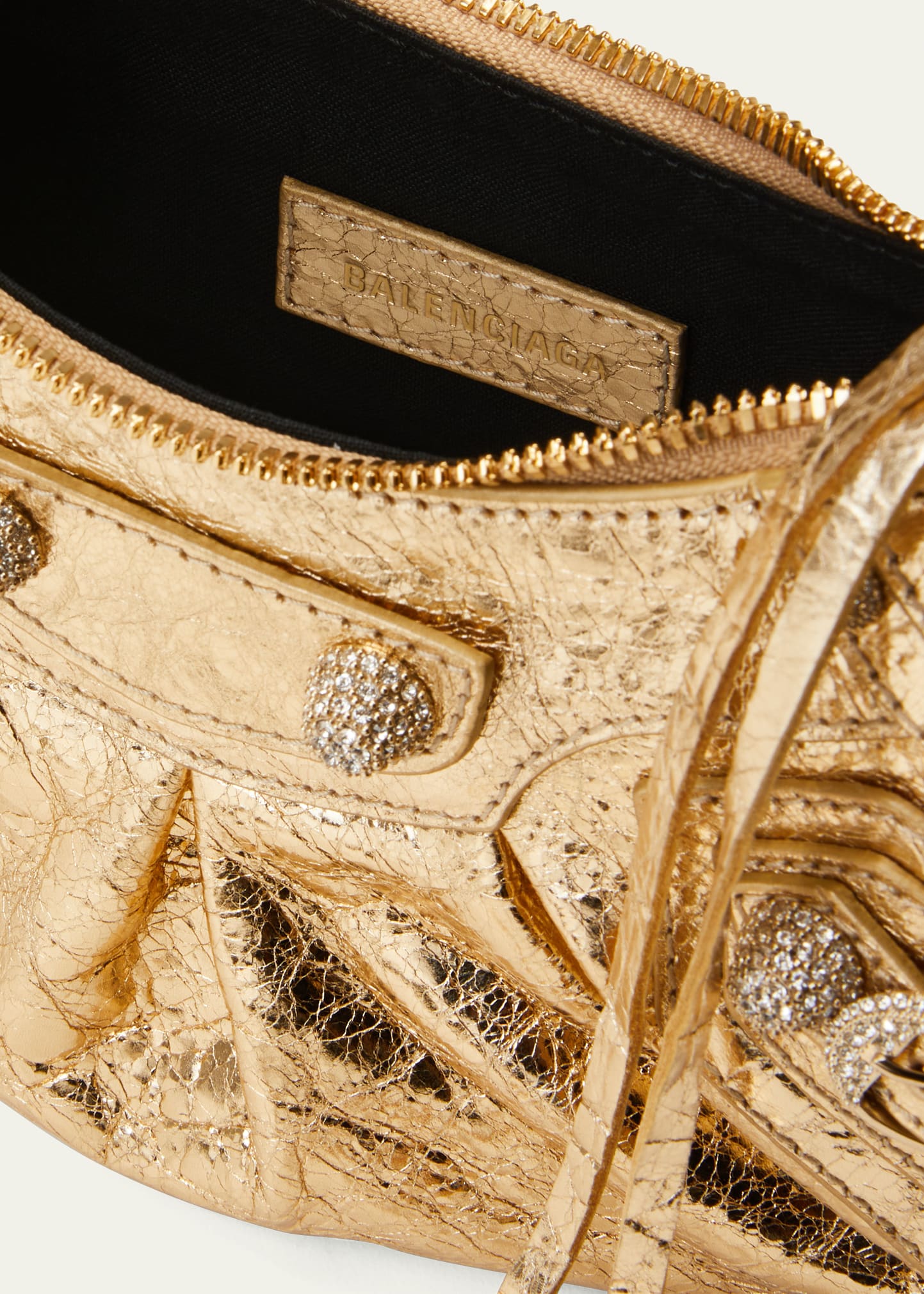 Balenciaga Le Cagole XS Metallic Strass Shoulder Bag - Bergdorf
