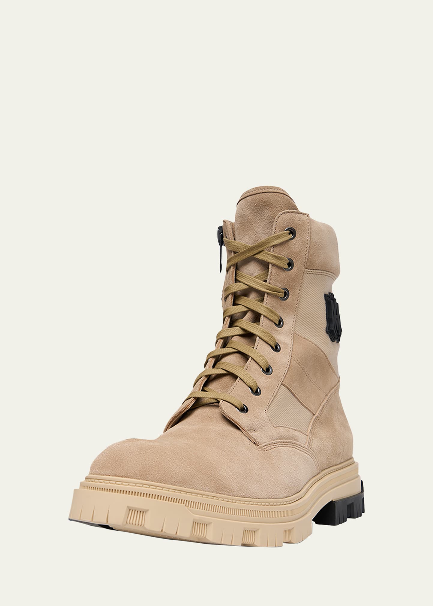 Amiri Men's Leather M.A. Military Zip Combat Boots - Bergdorf Goodman