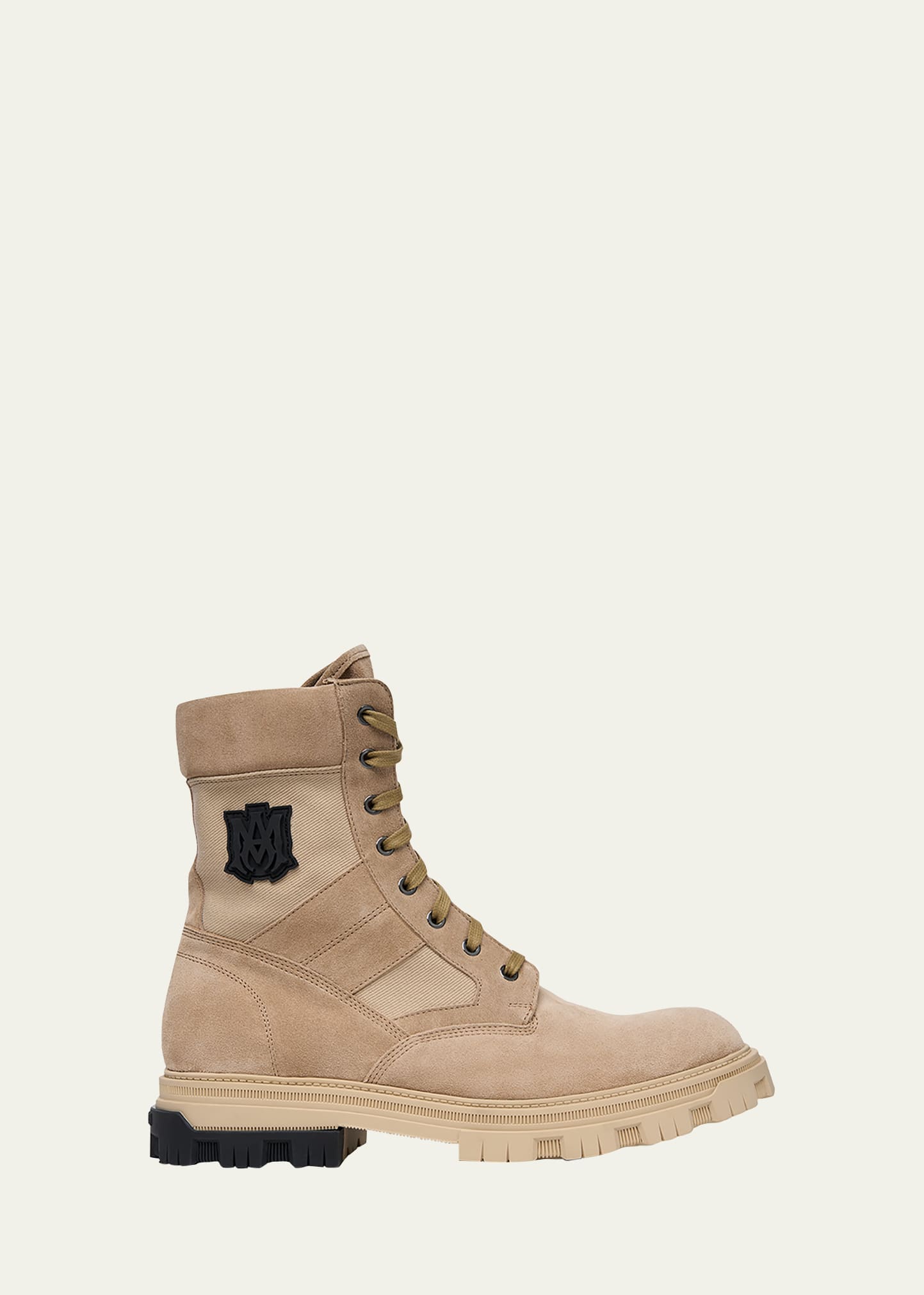 Amiri Men's Leather M.A. Military Zip Combat Boots - Bergdorf Goodman