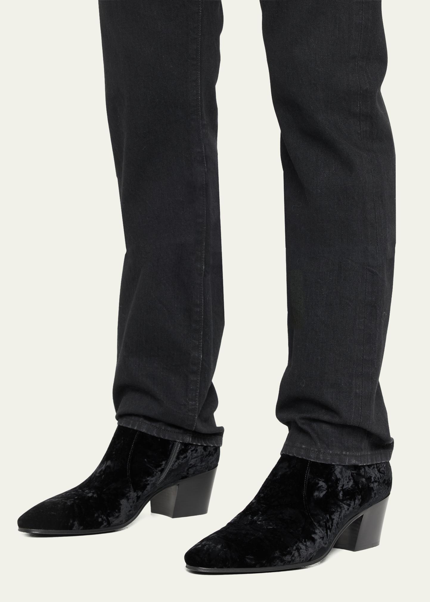 COPY - Saint Laurent Velvet Vassili boot 44 Saint Laurent  main image 4