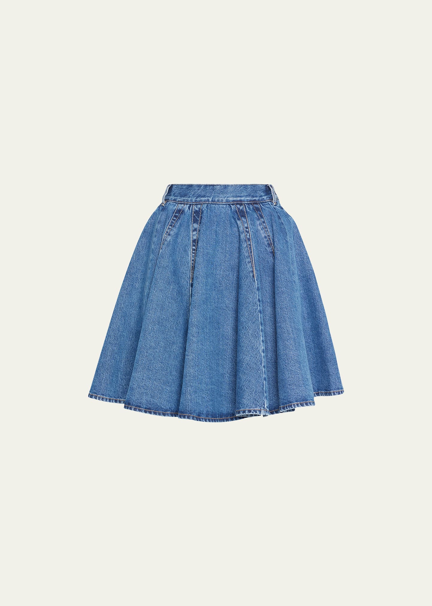 Alaia Denim Skater Skirt 9118