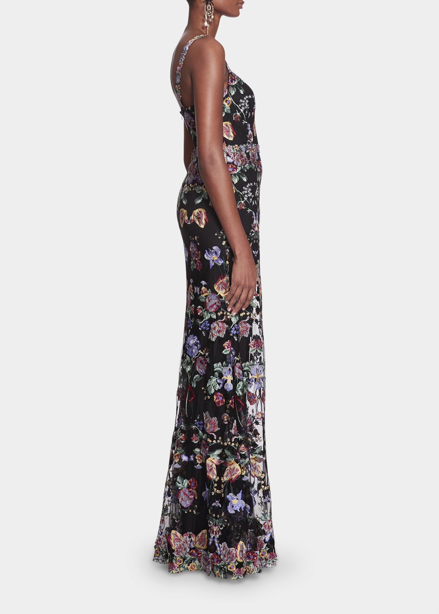 green emerald velvet dress Roses Tulle Midi Dress main image 0