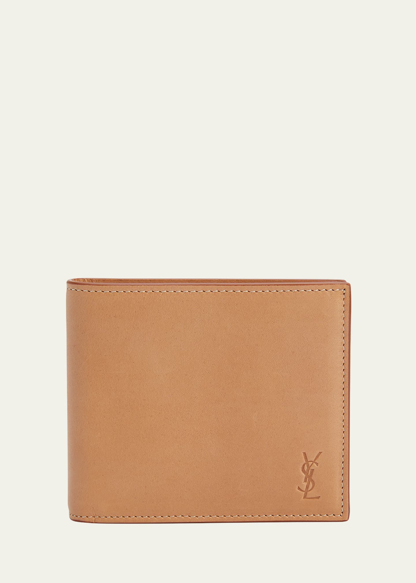 Saint Laurent Men's East/West Leather Bifold Wallet