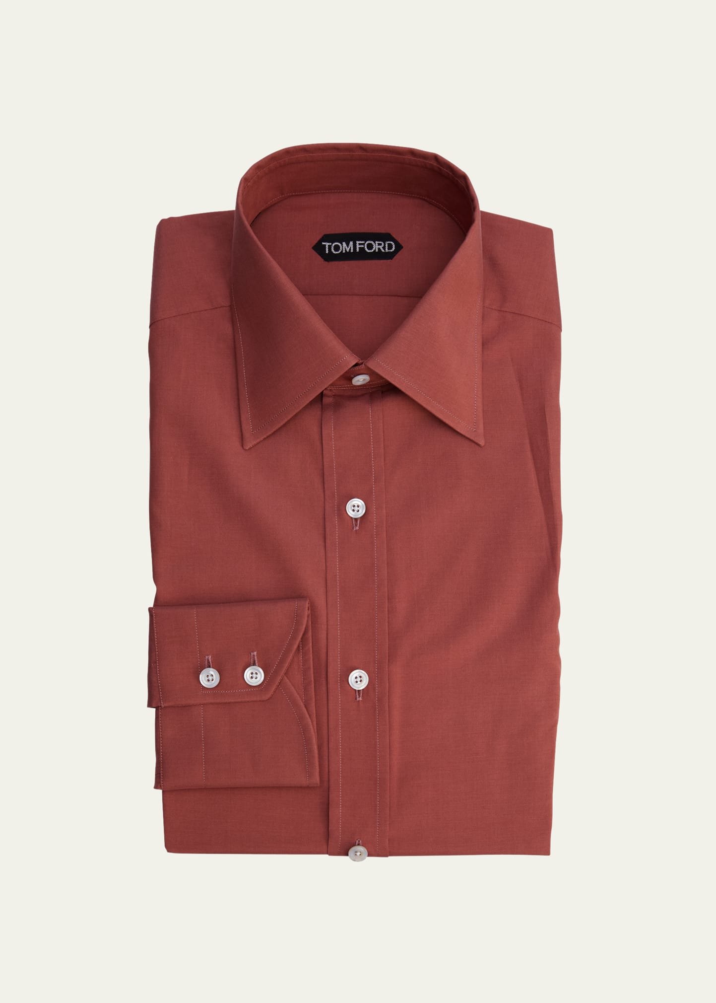 TOM FORD Men's Silk-Cotton Dress Shirt - Bergdorf Goodman