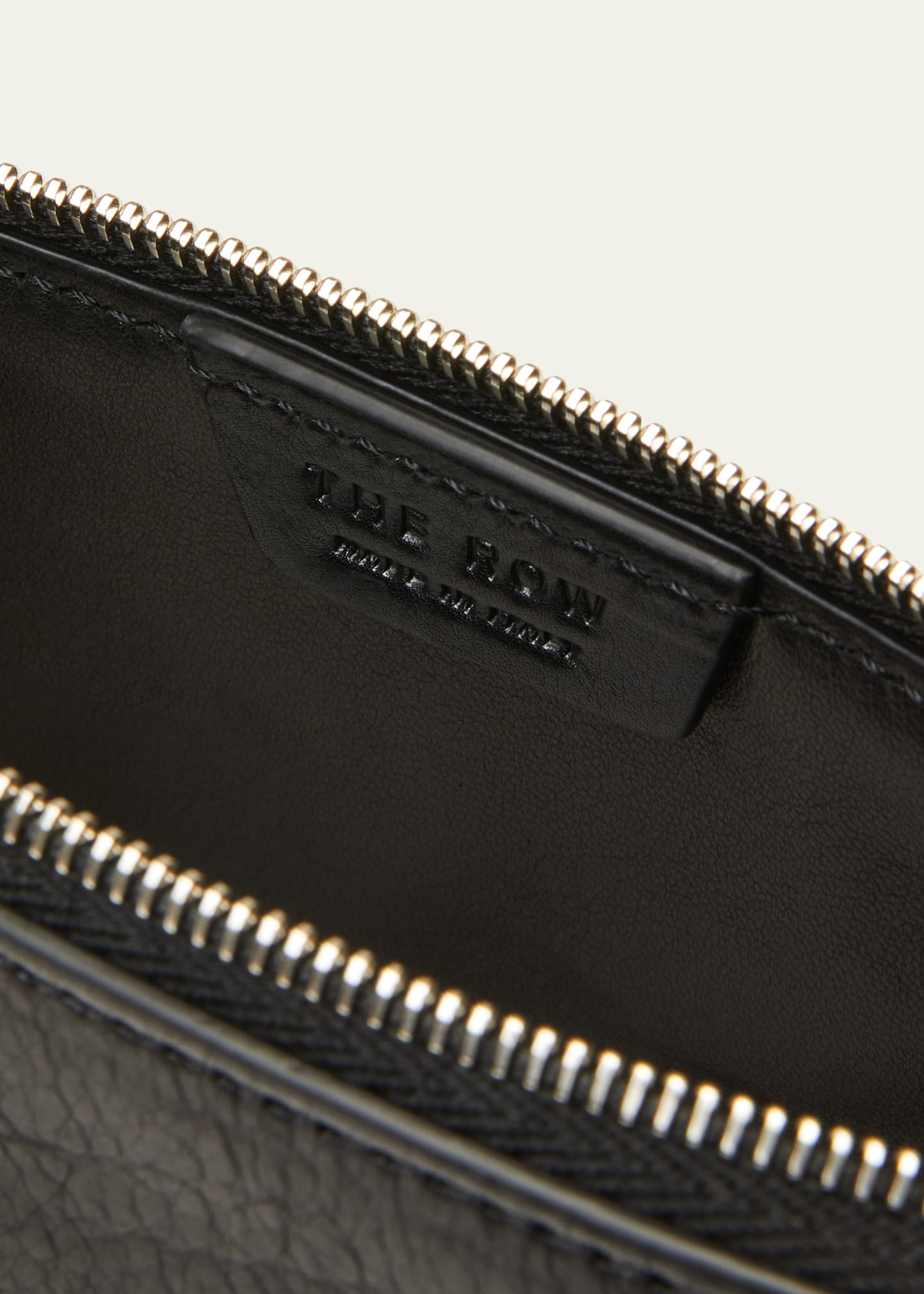 バッグ THE ROW Owen Pouch Grain Leather black Owen Pouch Black in Leather – The Row