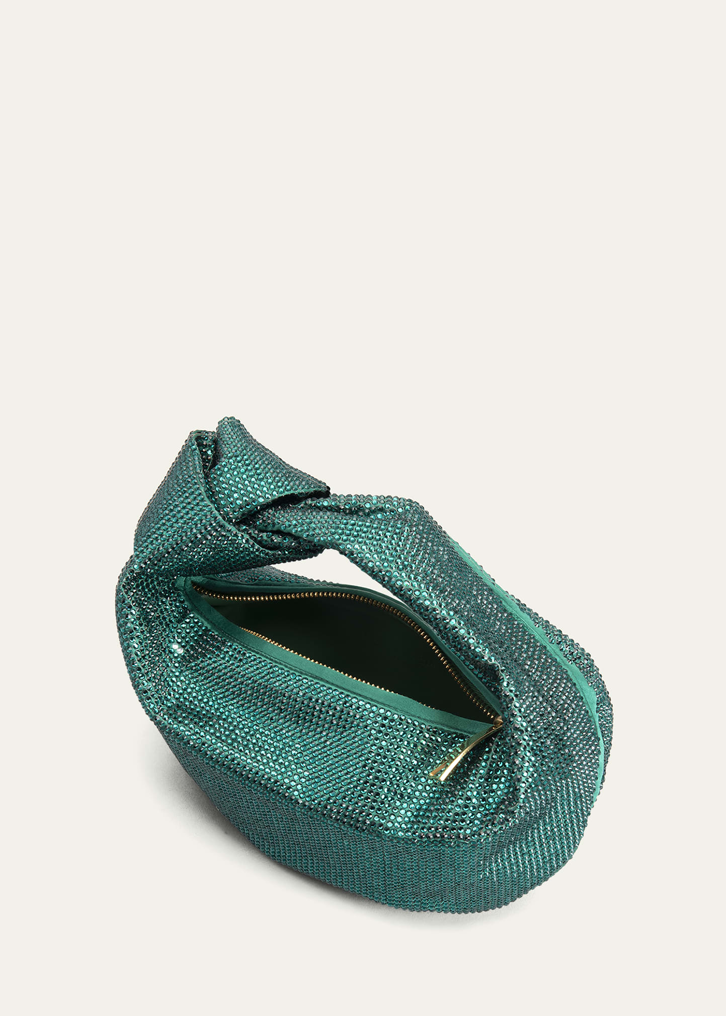 Bottega Veneta Jodie Mini Hotfix Rhinestone Top-Handle Bag