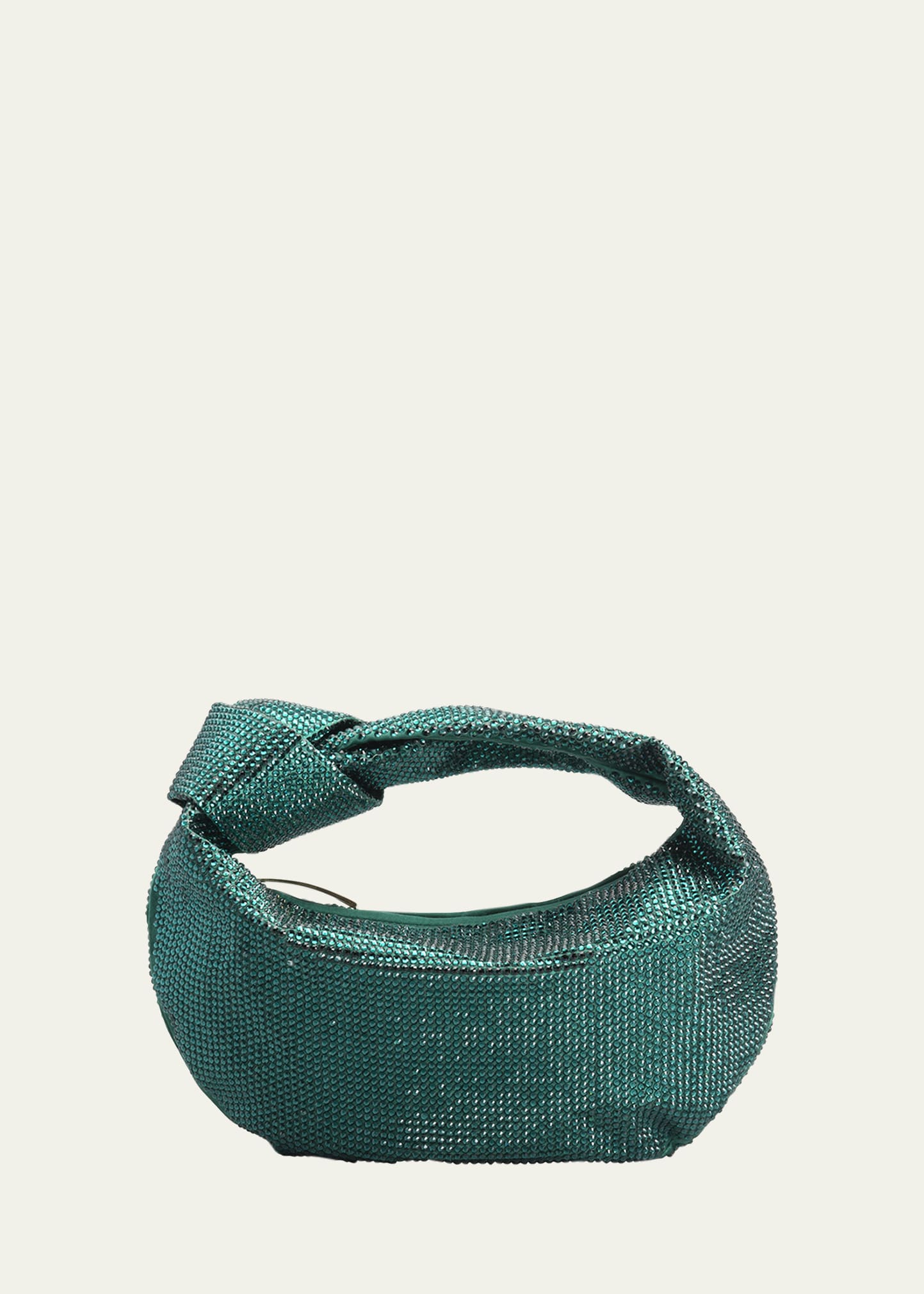 【正規品】希少✨Bottega Veneta BOTTEGA VENETA Crystal Embellished Satin Mini Hotfix Jodie