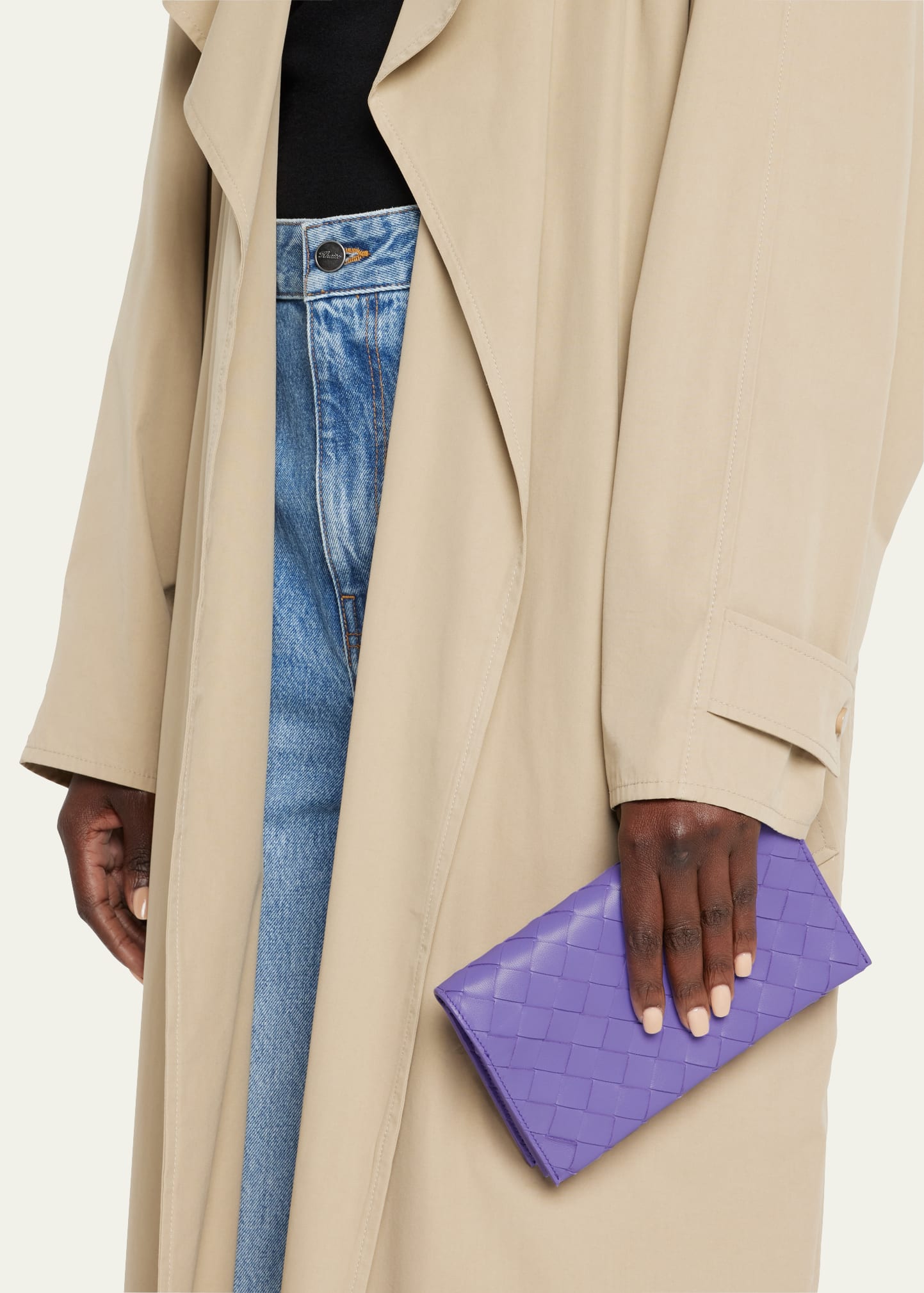 Bottega Veneta Intrecciato Wallet on Strap - Bergdorf Goodman