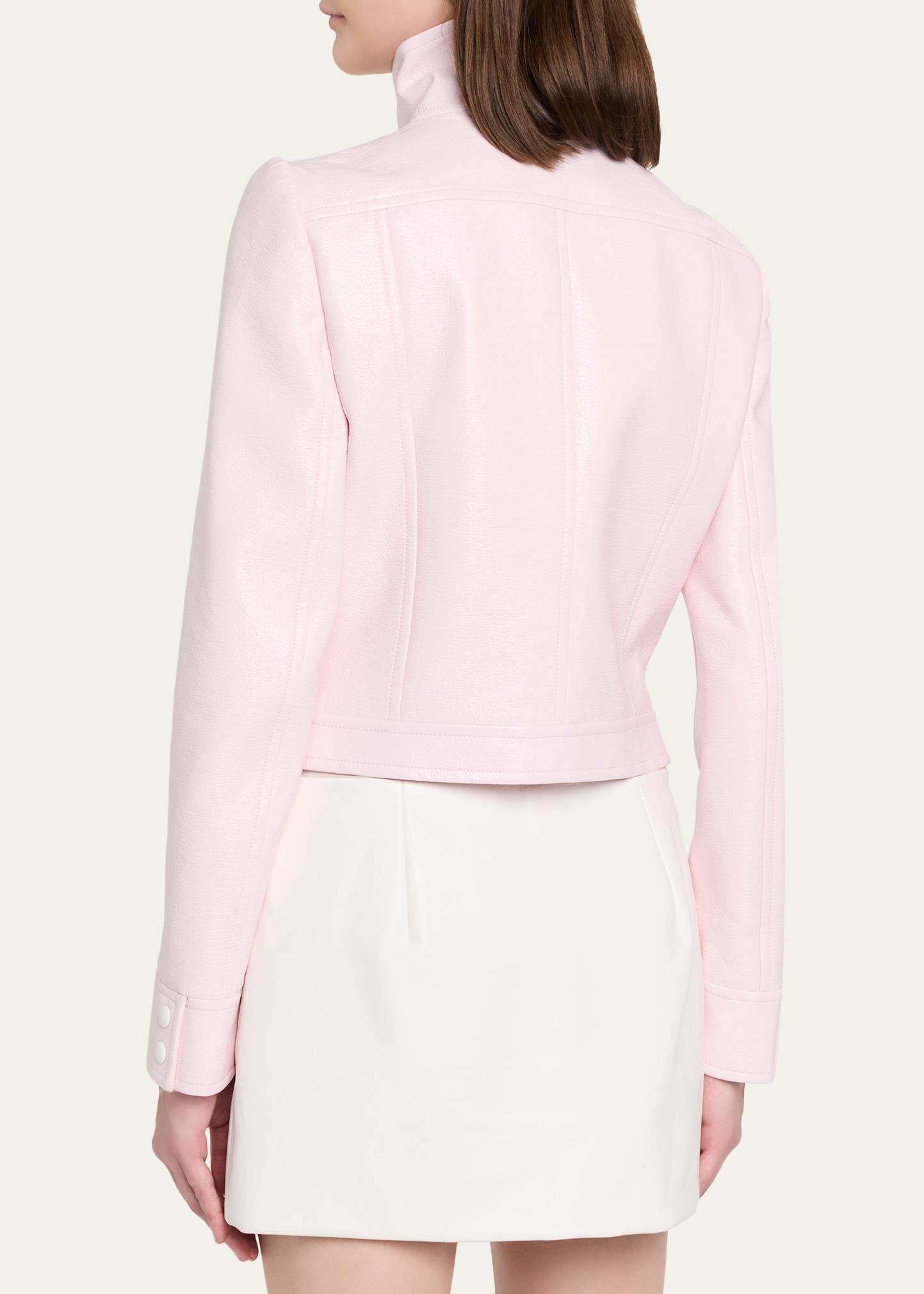 Courreges Textured Vinyl Crop Jacket - Bergdorf Goodman