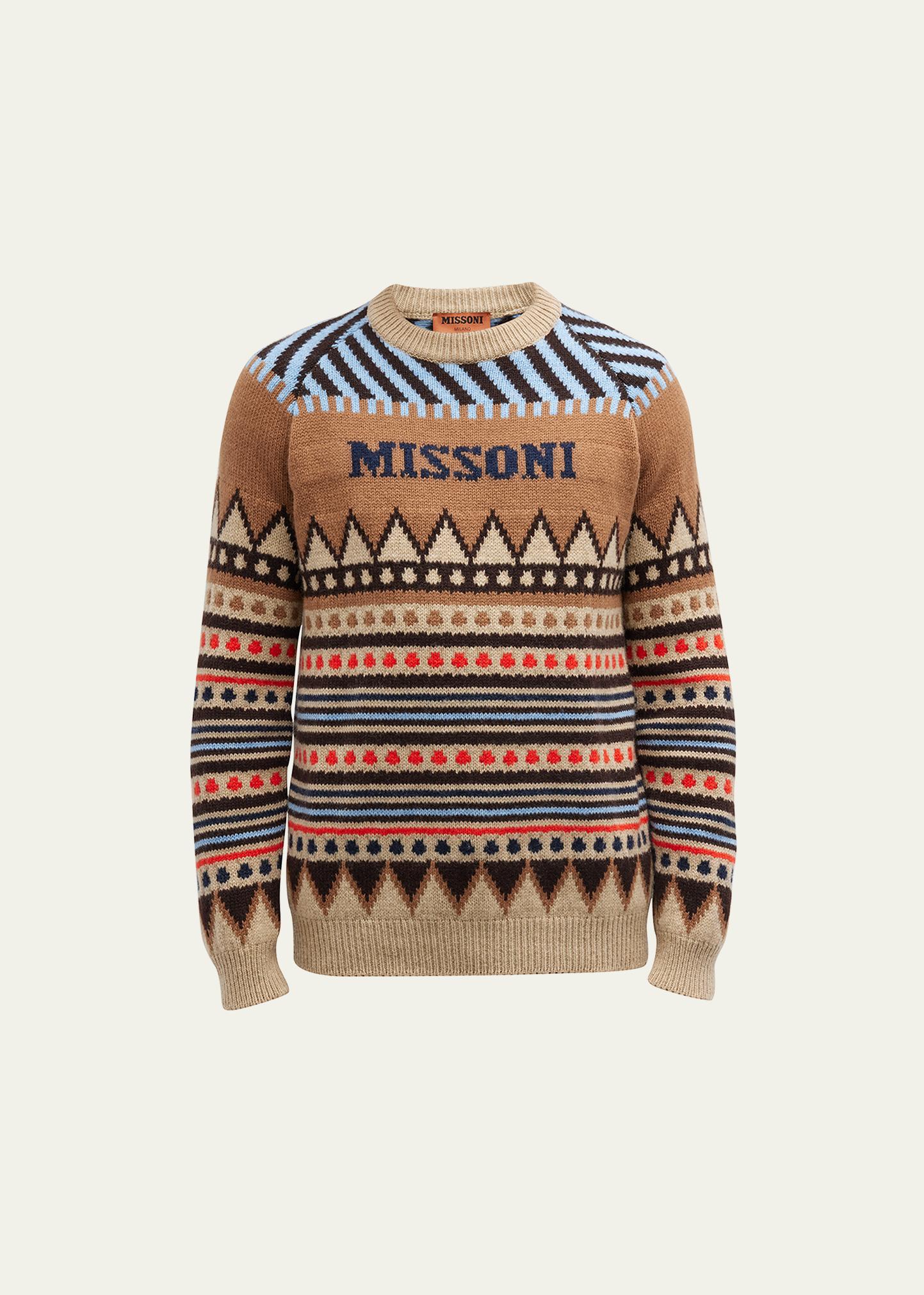 Missoni Men's Geometric Ski Knit Sweater - Bergdorf Goodman