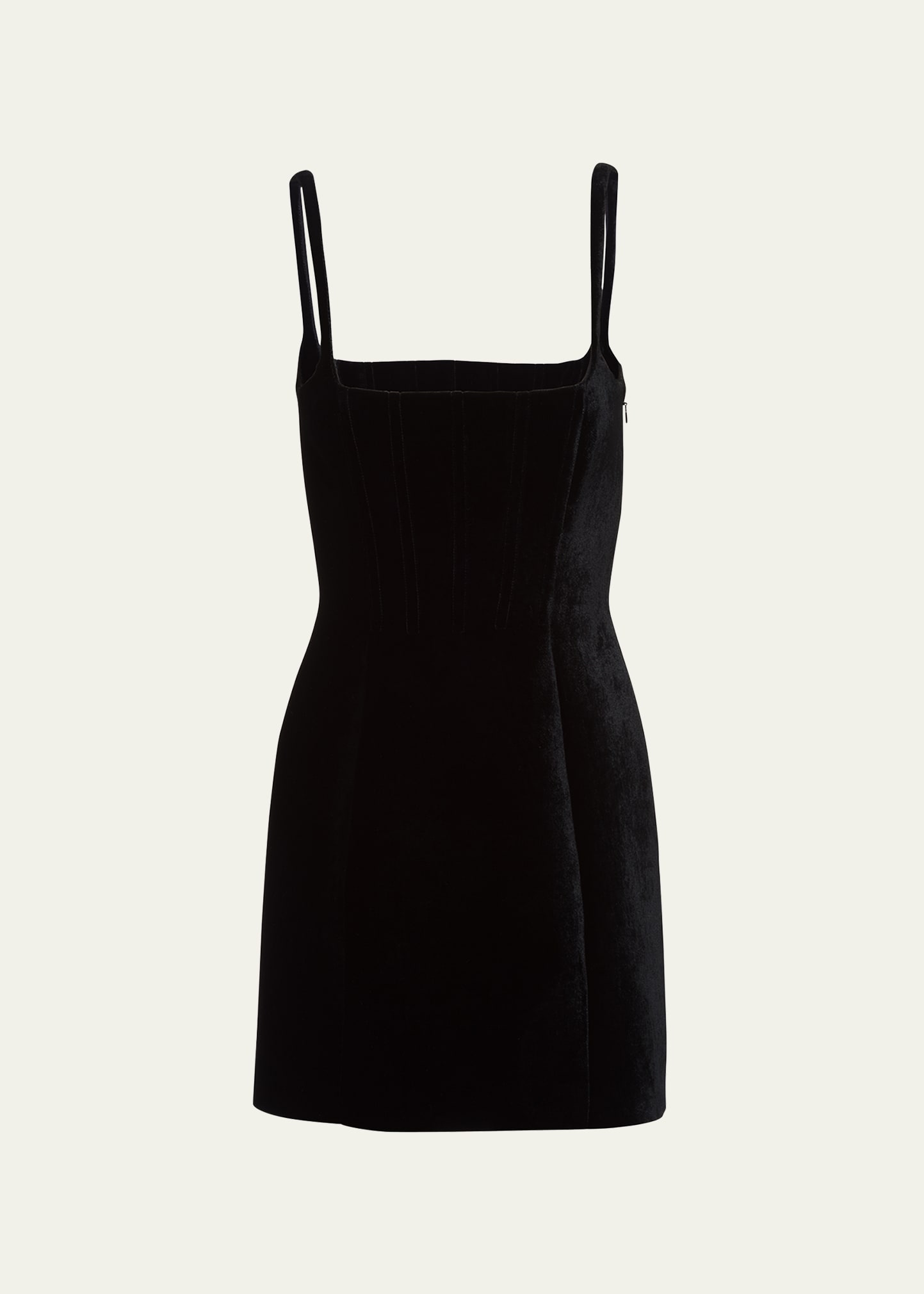 Miu Miu Velvet Fitted Mini Dress - Bergdorf Goodman